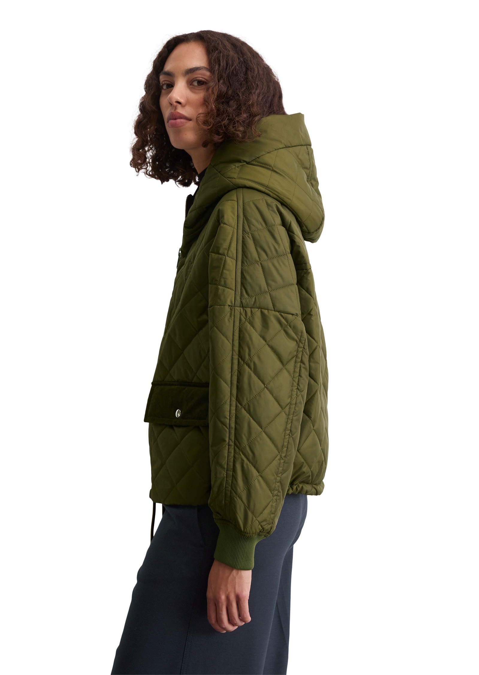 Marc O'Polo Outdoorjacke »aus recyceltem Polyester«, mit Kapuze