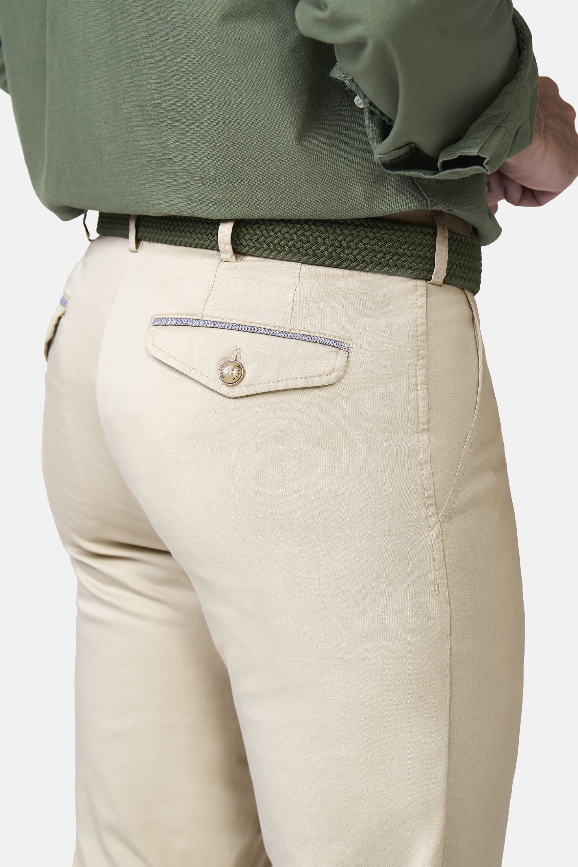 MEYER Chinos »Paris 1-5073«  mit buntem Innenfutter