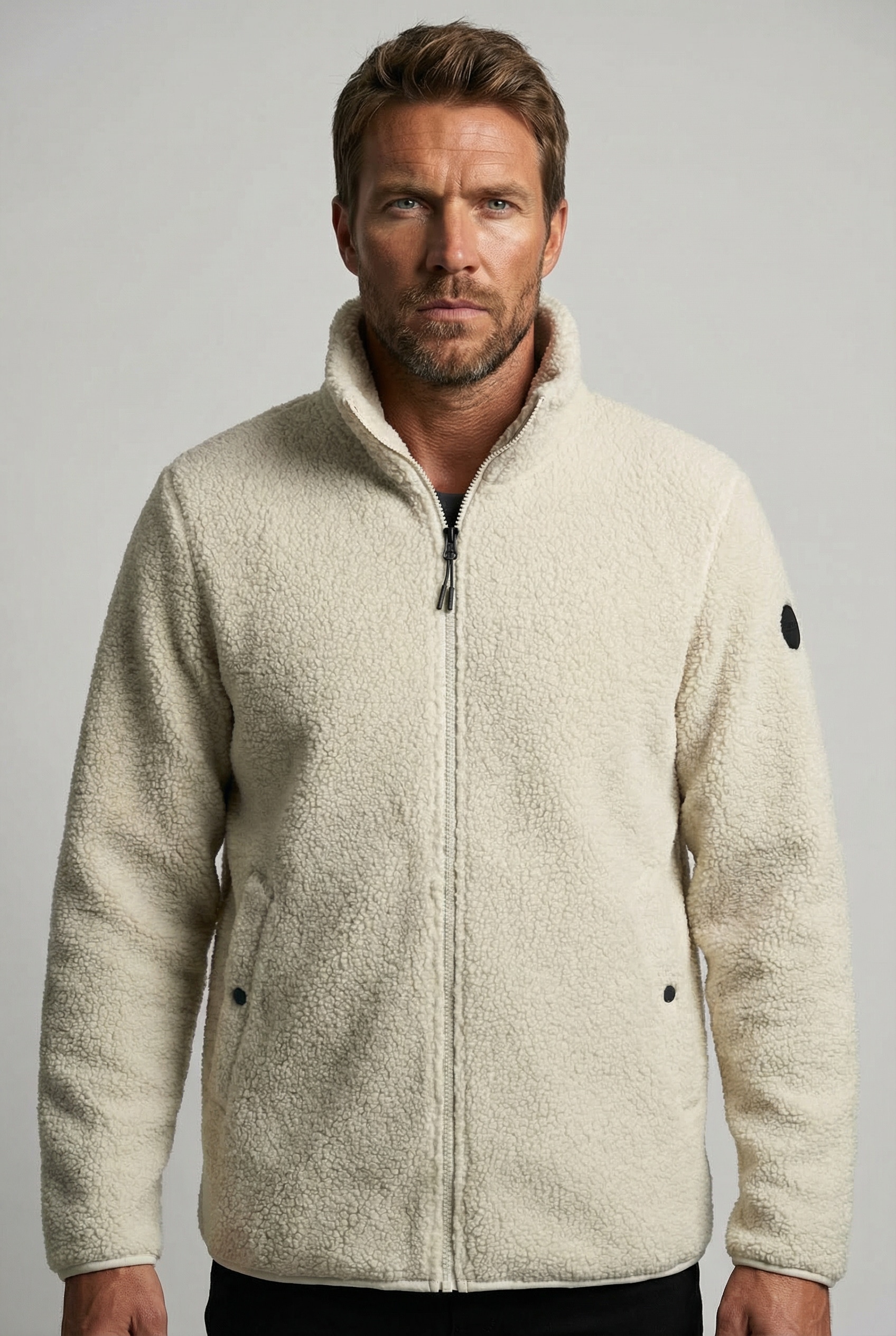Icepeak Fleecejacke "ICEPEAK PUEBLO" mit Reißverschluss, normale Passform, aus Polyester