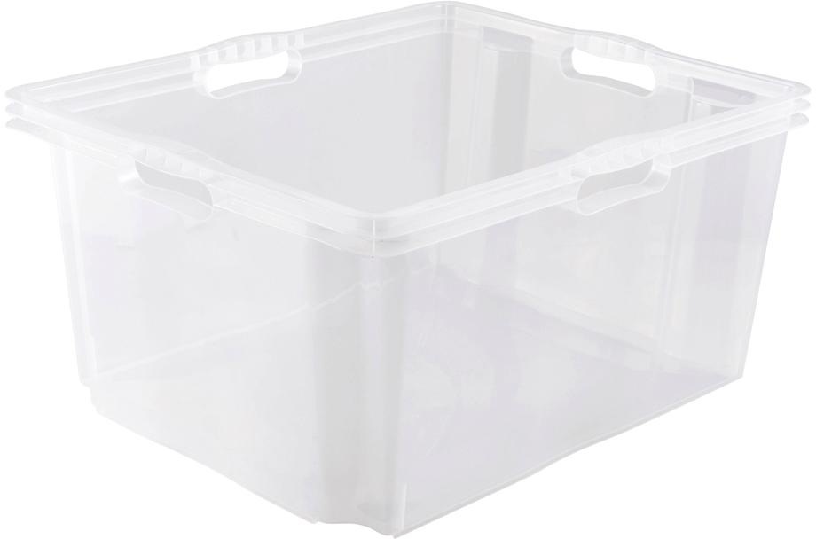 keeeper Organizer »franz«, (Set, 2 St.), Aufbewahrungsboxen xxl, hochwertiger Kunststoff, 44 L