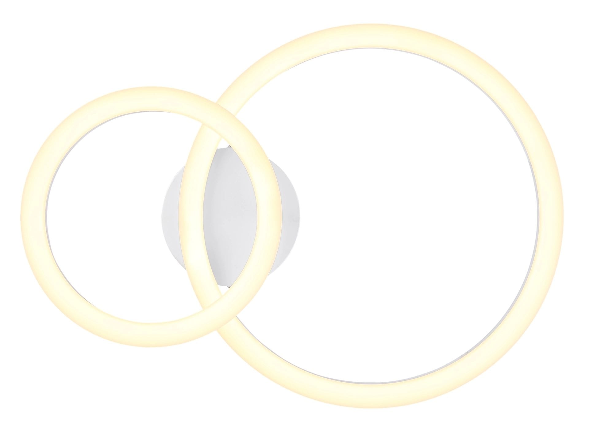 GLOBO LIGHTING LED Deckenleuchte »ADDA«, Leuchtmittel LED-Modul | LED fest integriert, Deckenlampe, rund, Wohnzimmer, Schlafzimmer