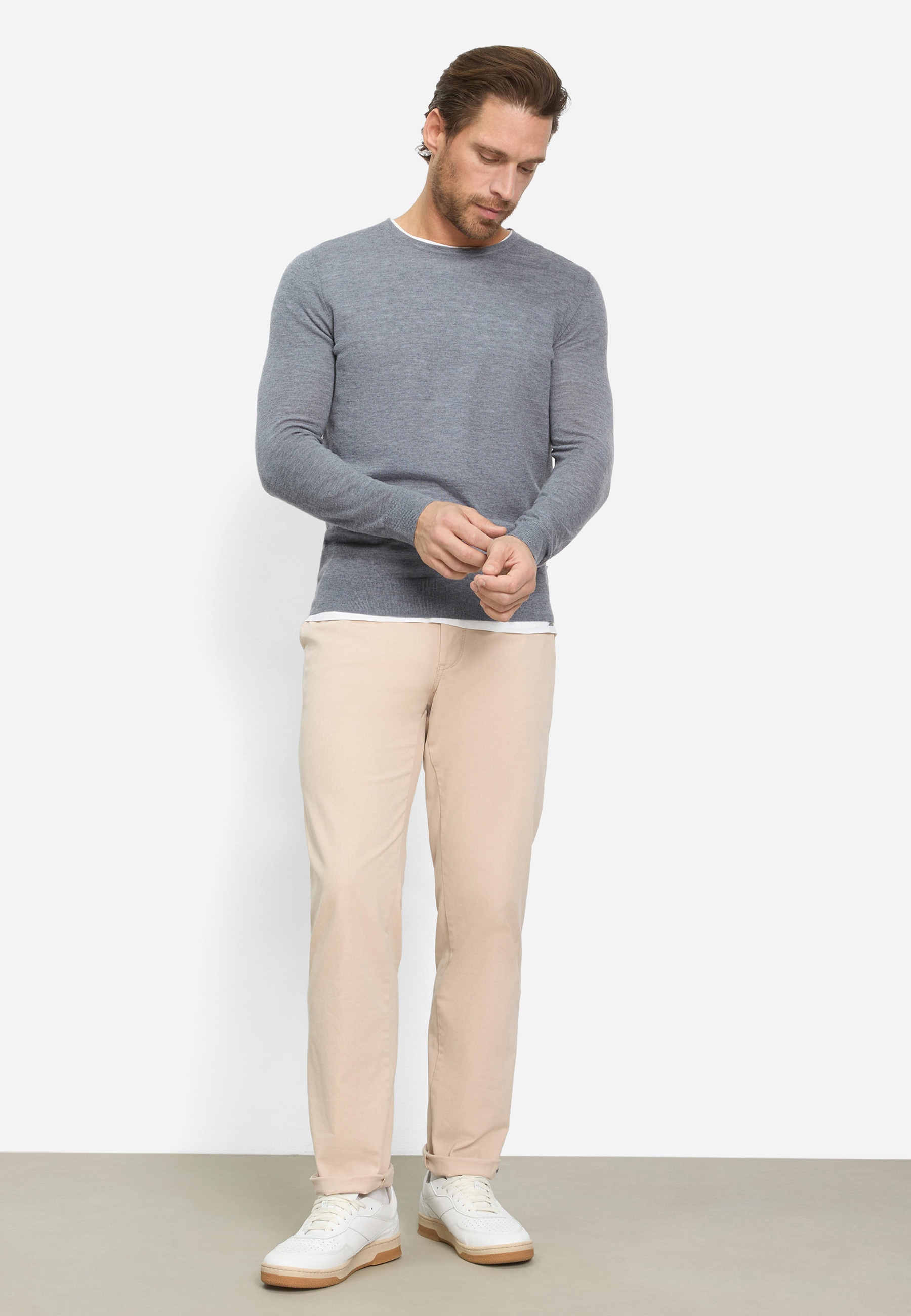 OLYMP Rundhalspullover