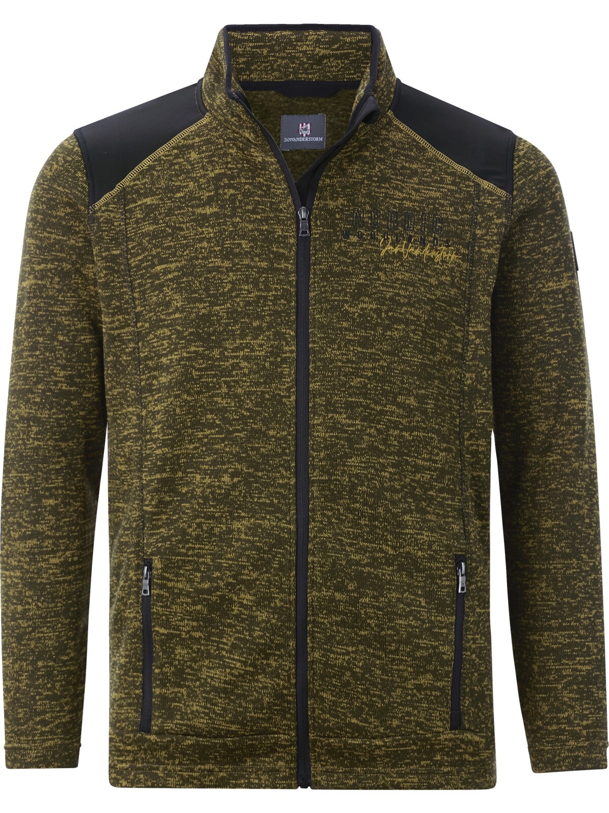Jan Vanderstorm Sweatjacke »Strickfleecejacke HALVIK«