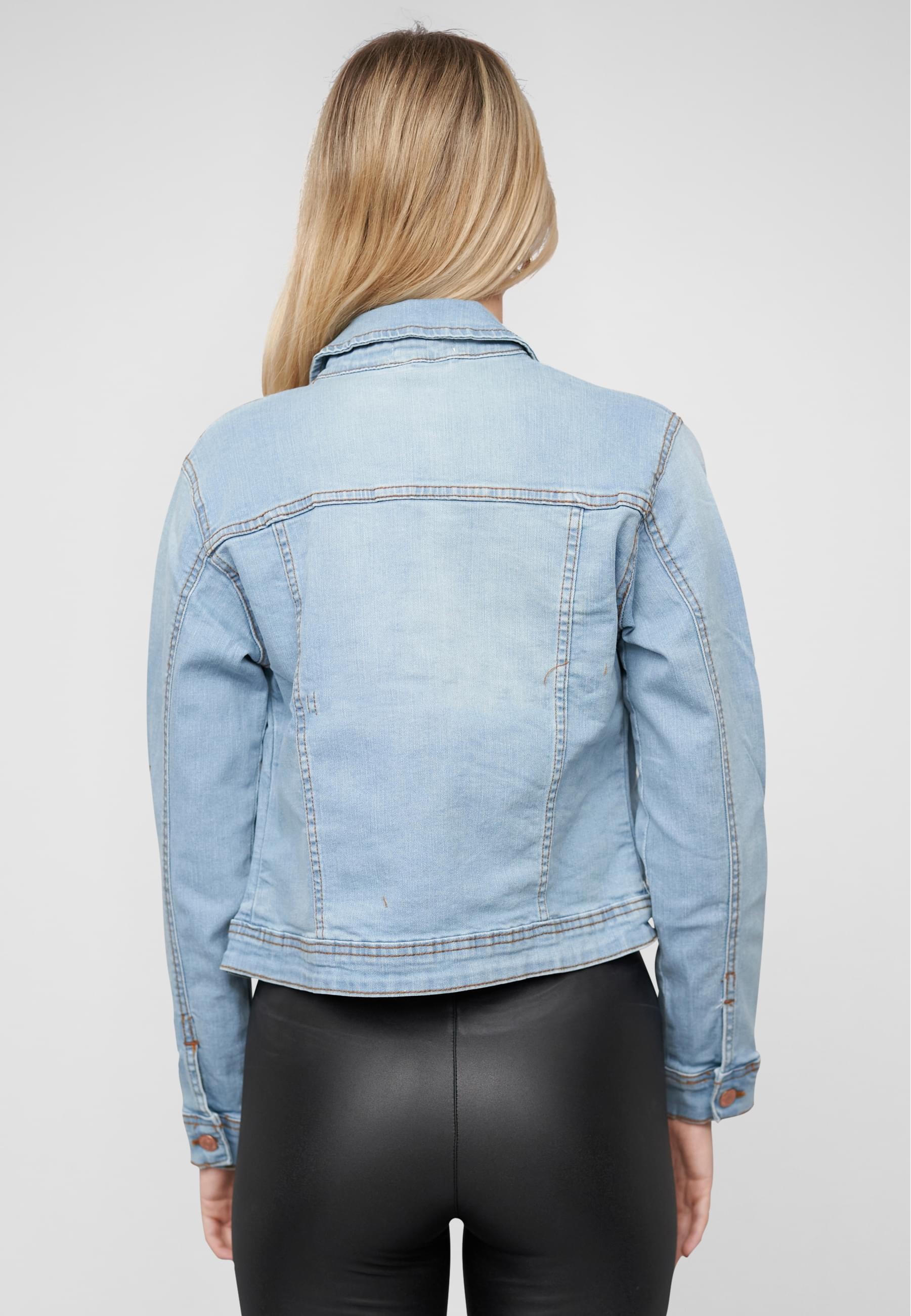 CLOUD 5IVE Jeansjacke »CLOUD 5IVE Damen Jeans Jacke«, (1 St.), ohne Kapuze
