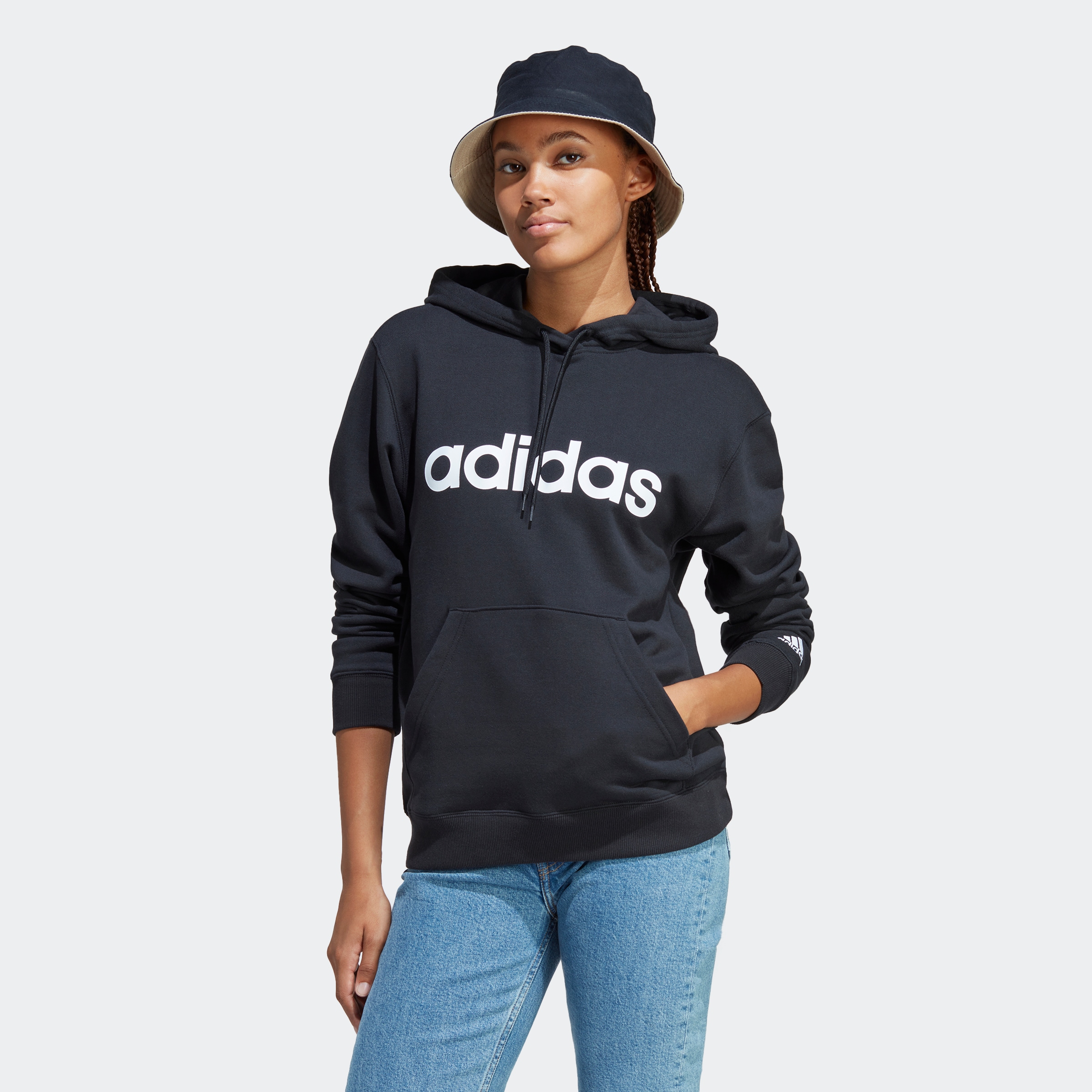 adidas Sportswear Kapuzensweatshirt "ESSENTIALS LINEAR HOODIE" günstig online kaufen