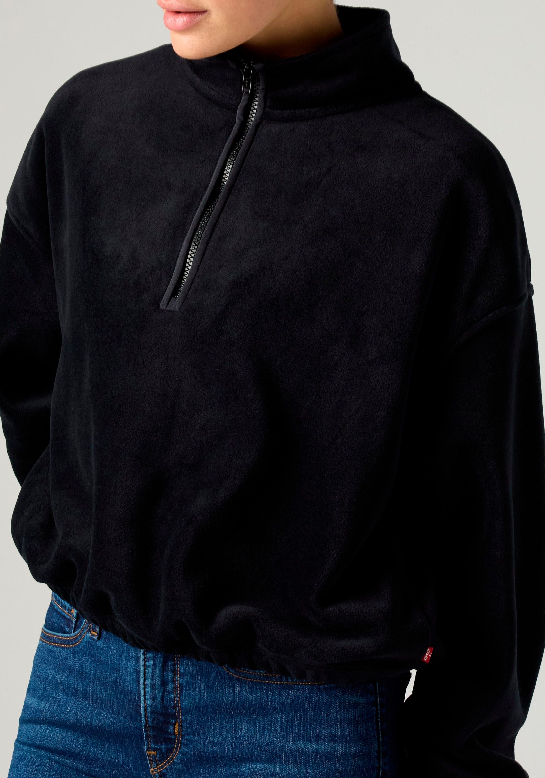 Levi's® Fleecepullover »LSE_DELTA 1/4 ZIP«, Pflegeleichte Fleece- Qualität
