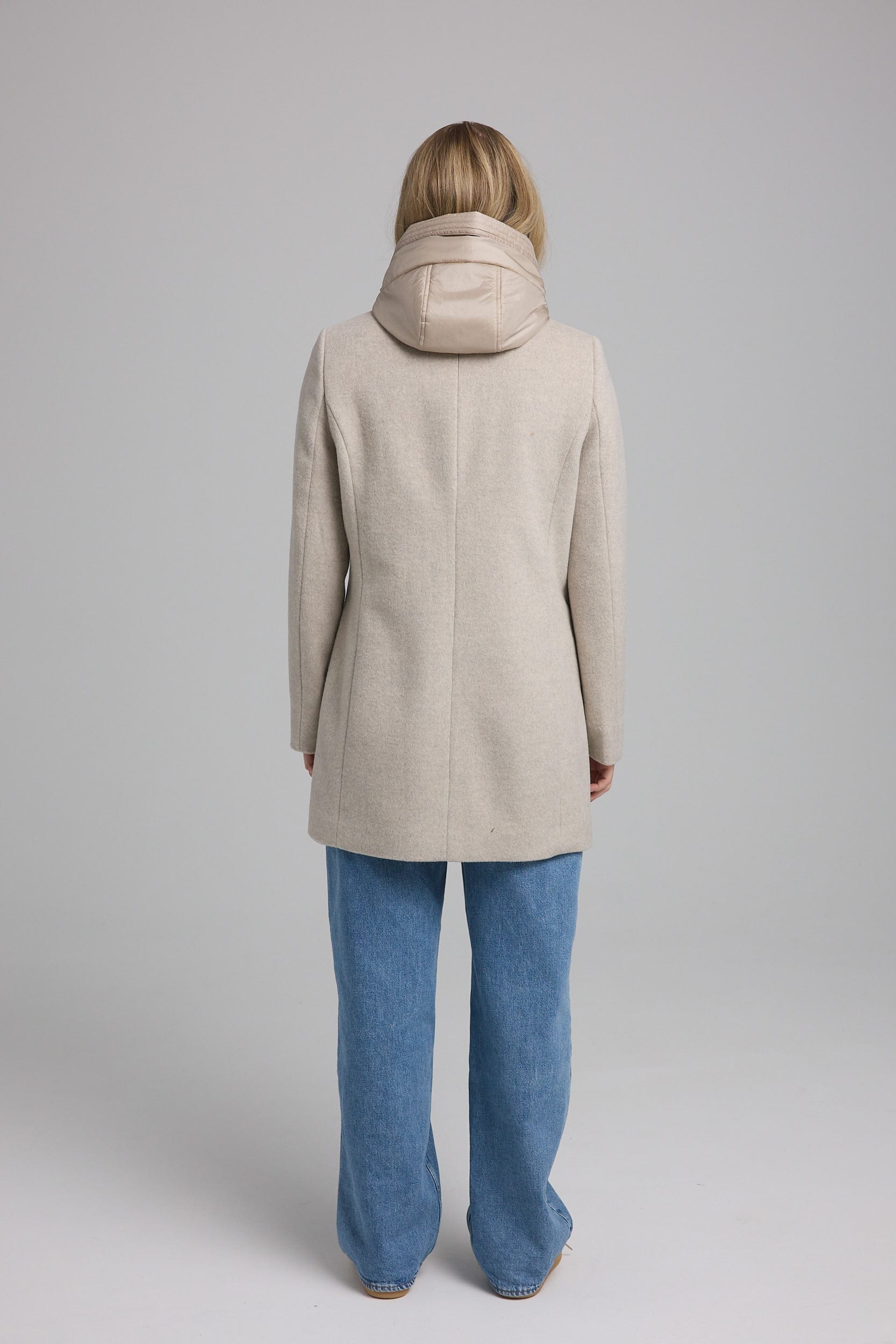MANISA Wolljacke, mit Kapuze, mit herausnehmbarer Kapuze