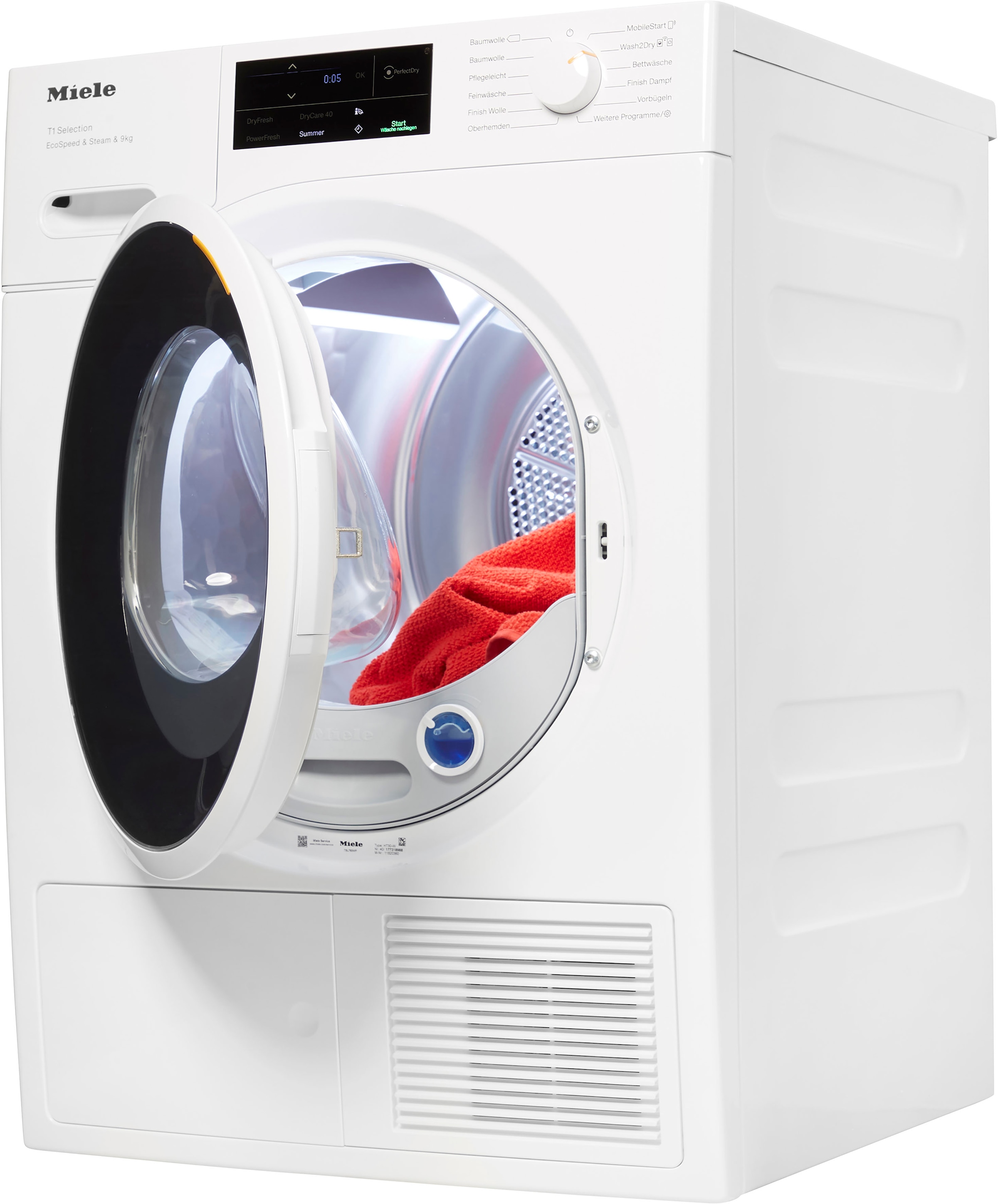 Miele Wärmepumpentrockner »TSL783WP«, 9 kg, weniger SteamFinish - BAUR für bügeln Frische mehr | und