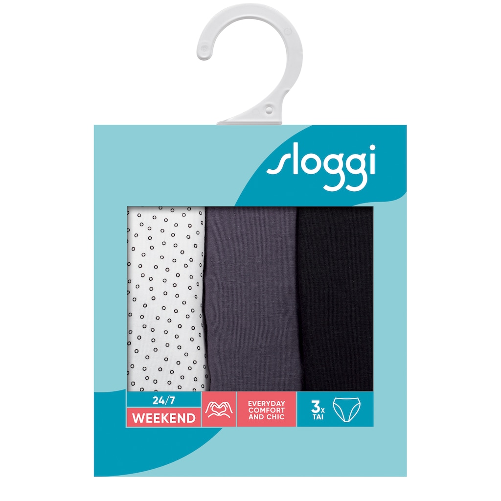 sloggi Jazz-Pants Slips »24/7 Weekend Tai C3P«, (Packung, 3 St., 3er-Pack)