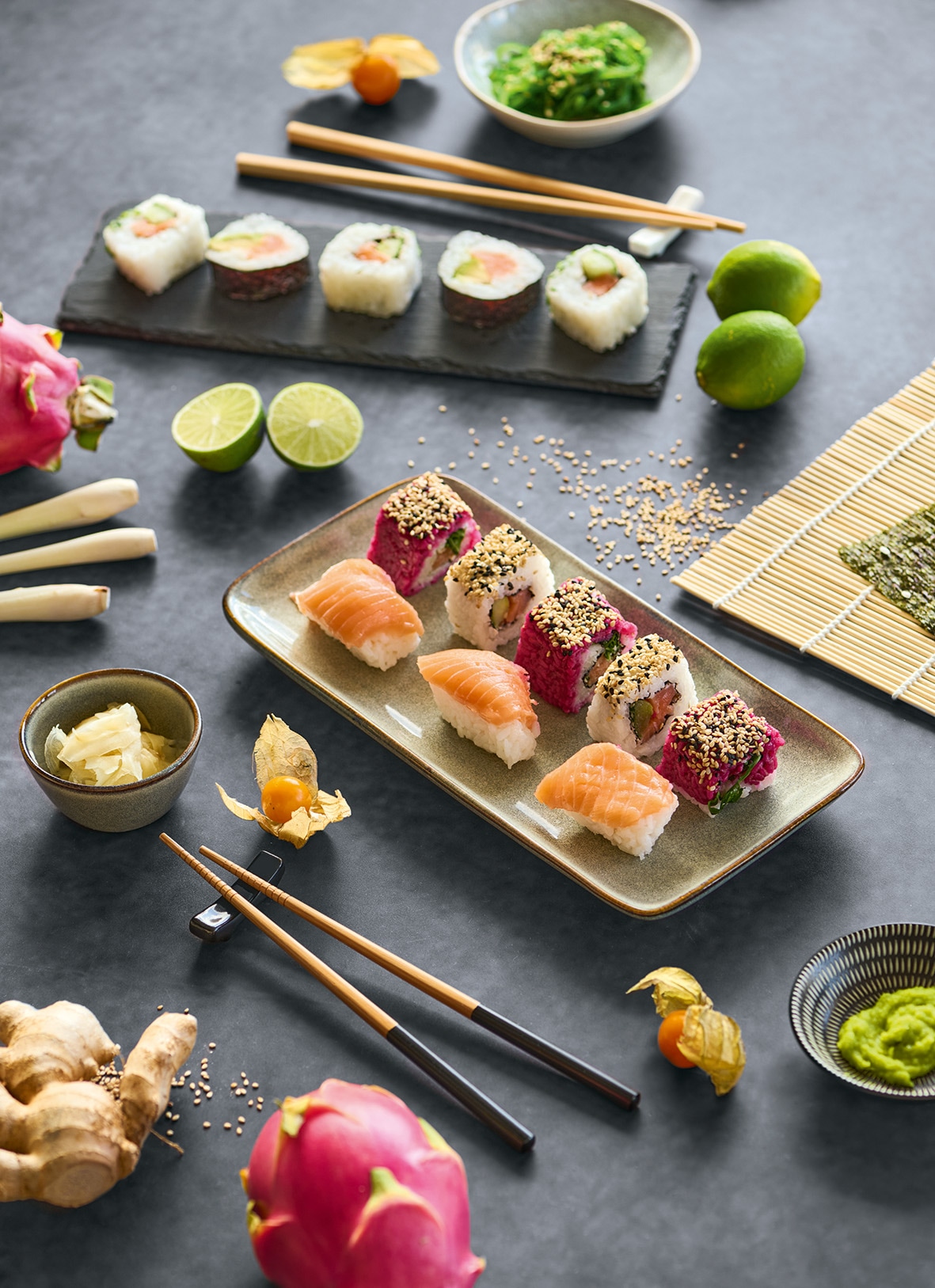 Zeller Present Teller-Set »Sushi-Set« 5-tlg., Steingut