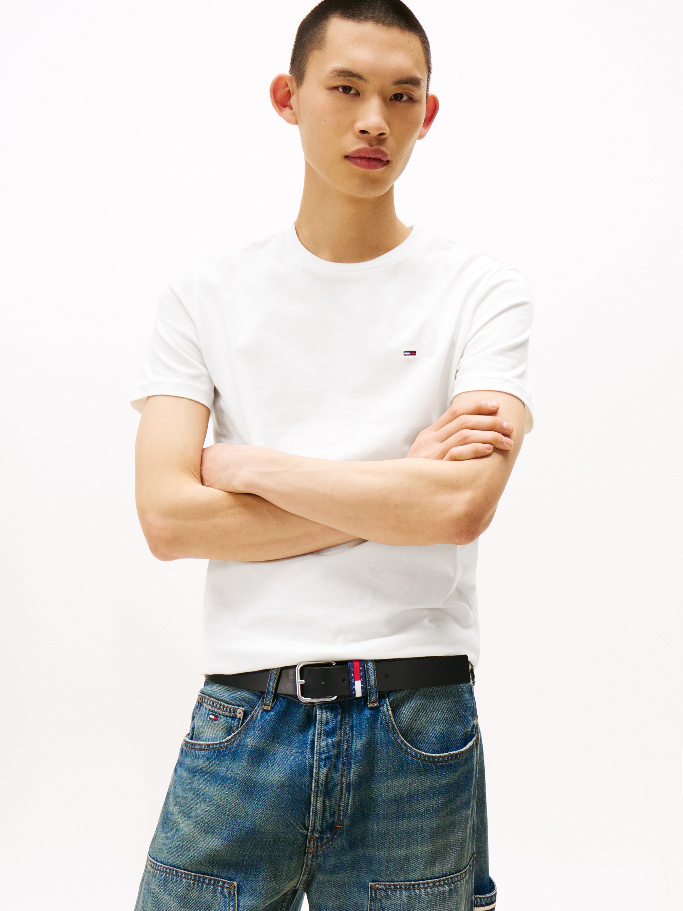 Tommy Jeans Rundhalsshirt "TJM XSLIM 2PACK JERSEY TEE EXT", 2er-Packer Pack günstig online kaufen