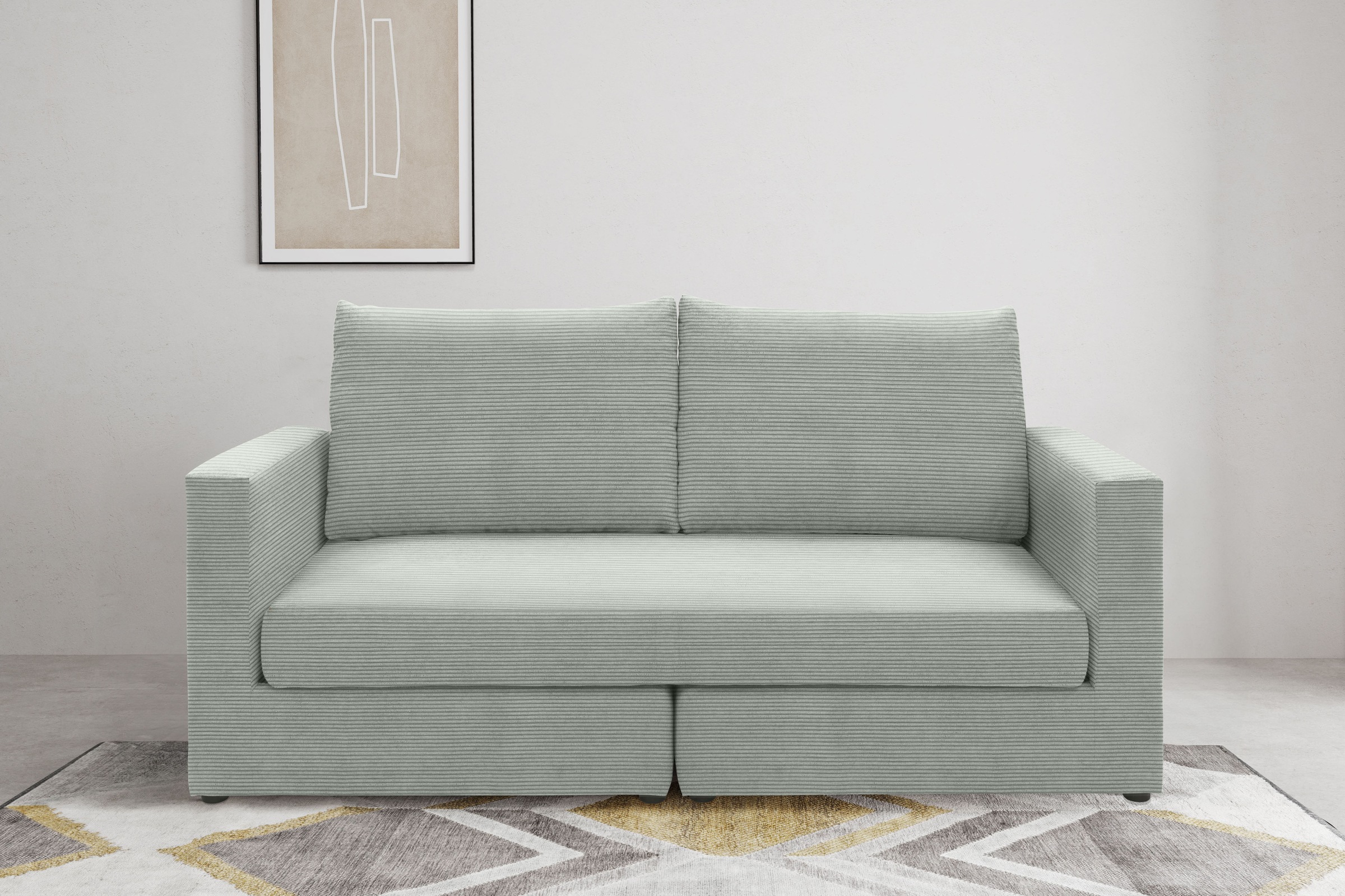 DOMO collection 2-Sitzer "Bibury, modernes Sofa, B/T/H: 178/80/90 cm" Sitzf günstig online kaufen