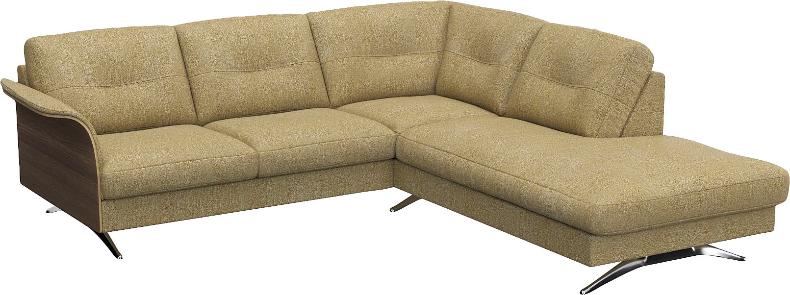 FLEXLUX Ecksofa "Glow, super bequem durch hochwertigem Sitzaufbau mit Feder günstig online kaufen