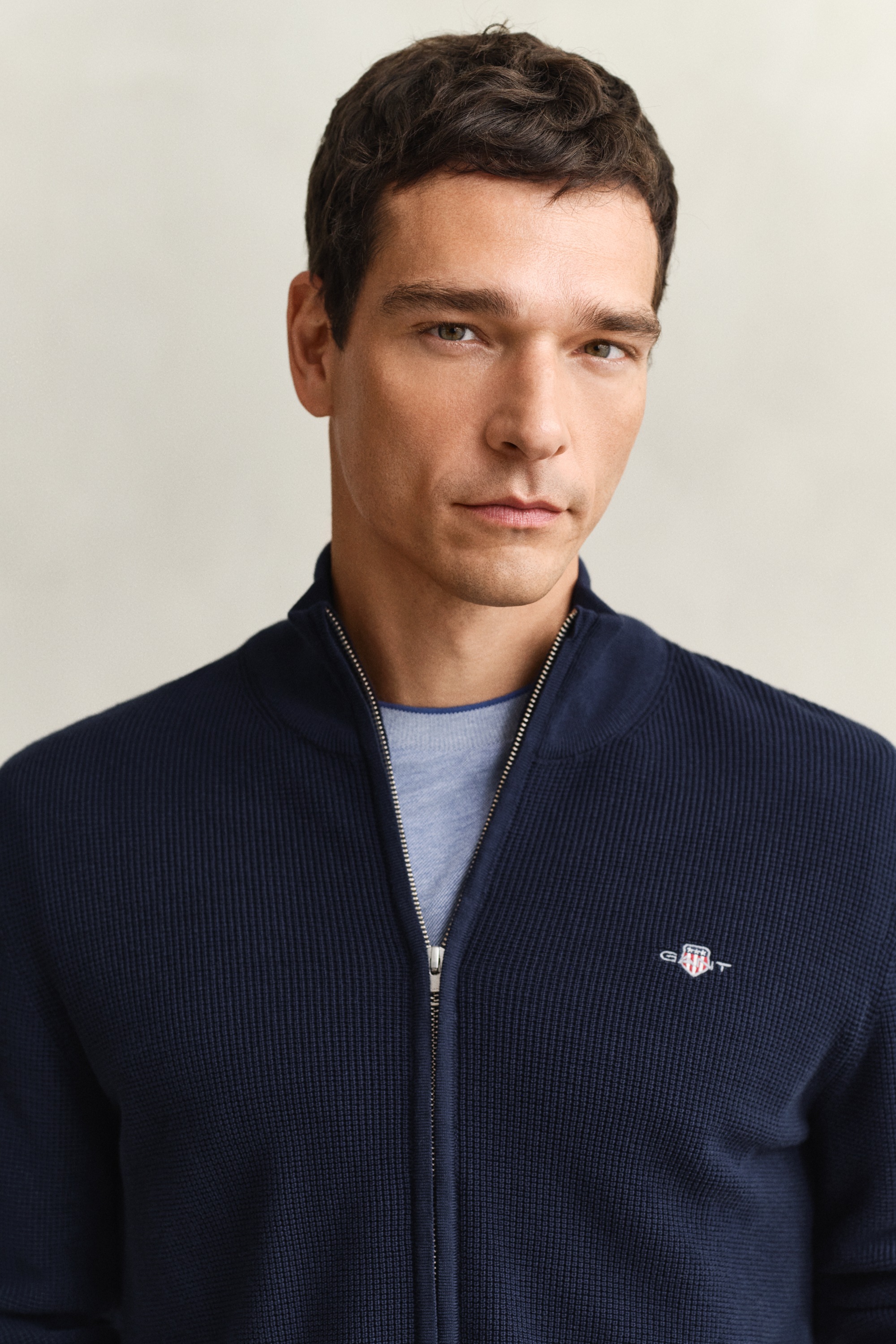 Gant 8030293 Men's Cardigan Evening Blue 2XL 4