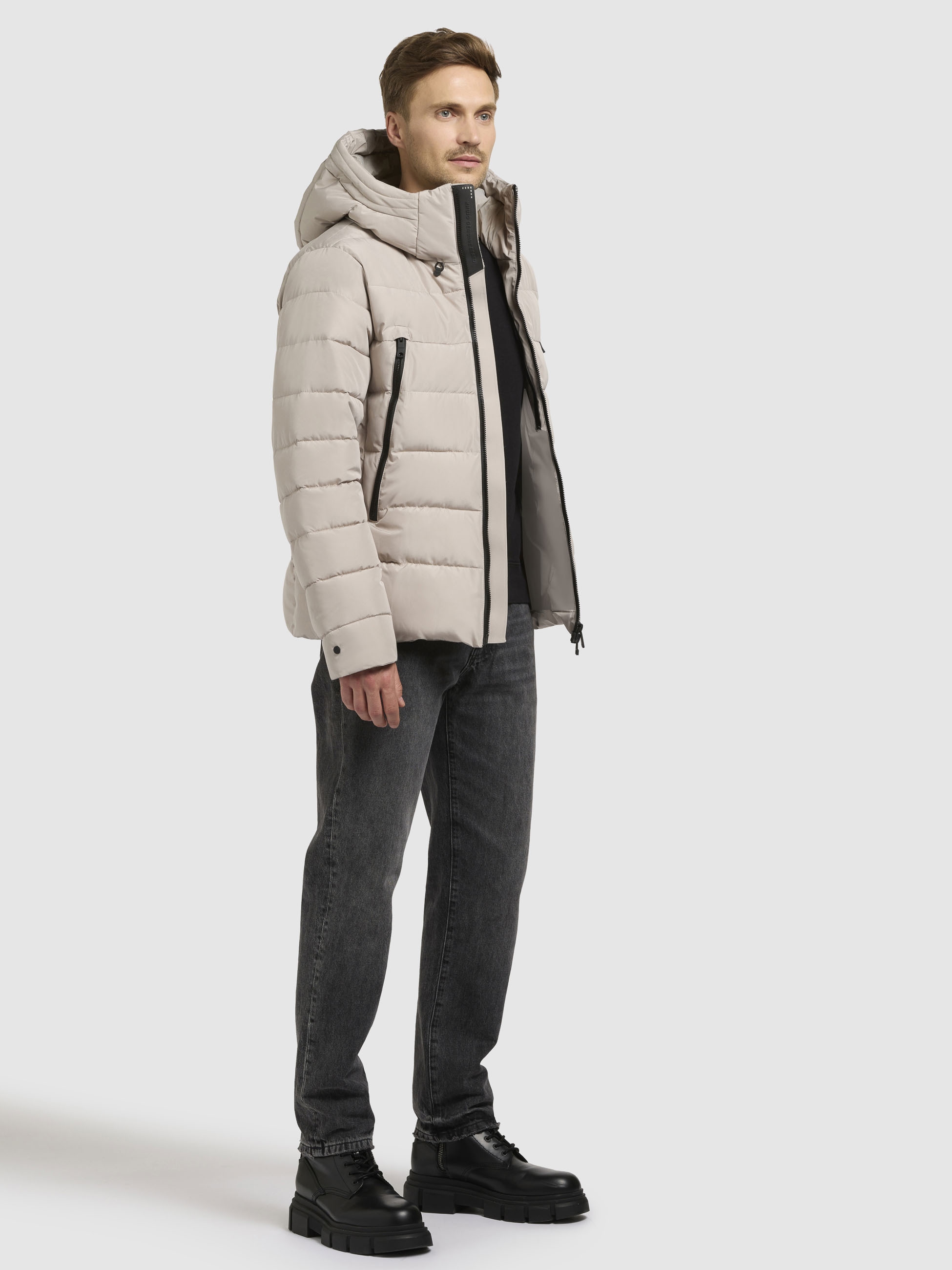 khujo Steppjacke »WOU«, mit Kapuze