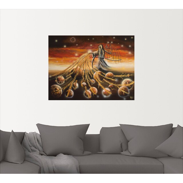 Black Friday Artland Wandbild »Beim Angeln«, Dark Fantasy, (1 St.), als  Alubild, Leinwandbild, Wandaufkleber oder Poster in versch. Größen | BAUR