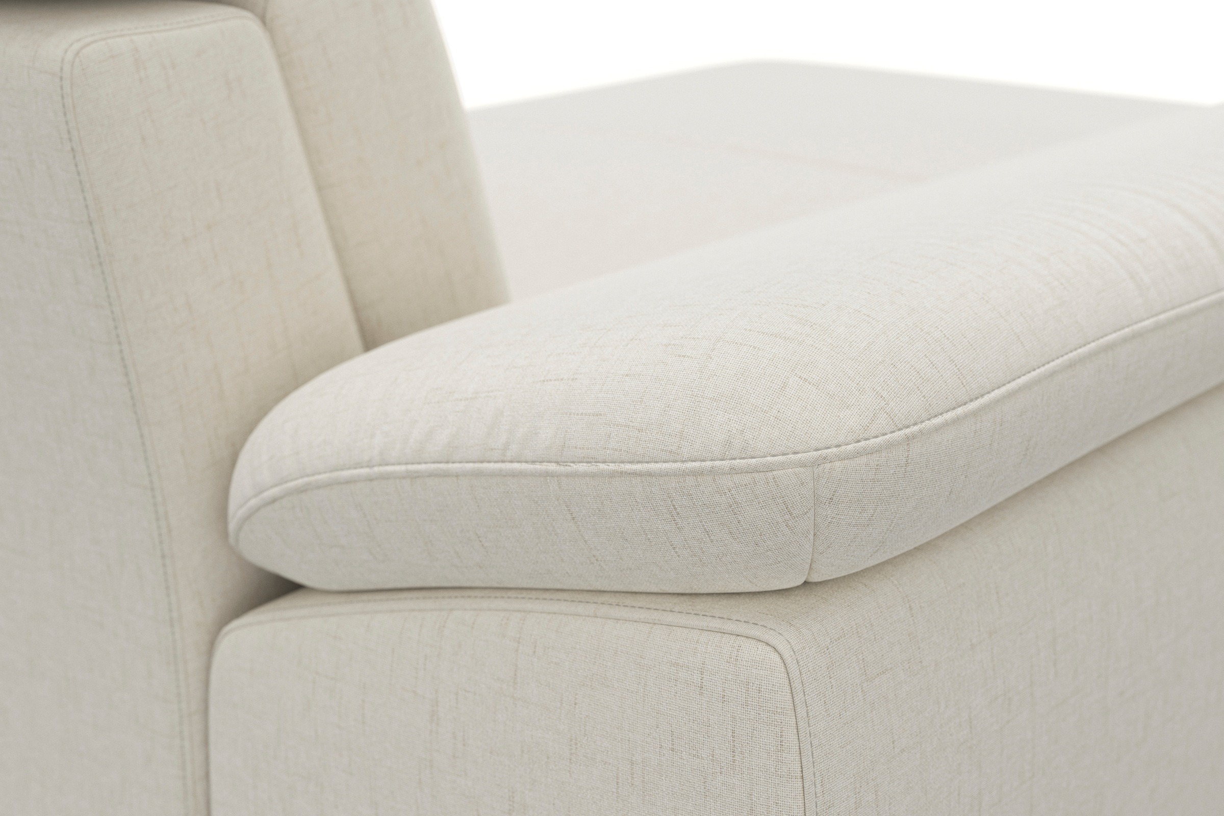 sit&more Wohnlandschaft »Cabrio U-Form, mit Sitztiefenverstellung, Arm- und Kopfteilverstellung«, 3 Nierenkissen, Federkern, optional Bettfunktion und Stauraum