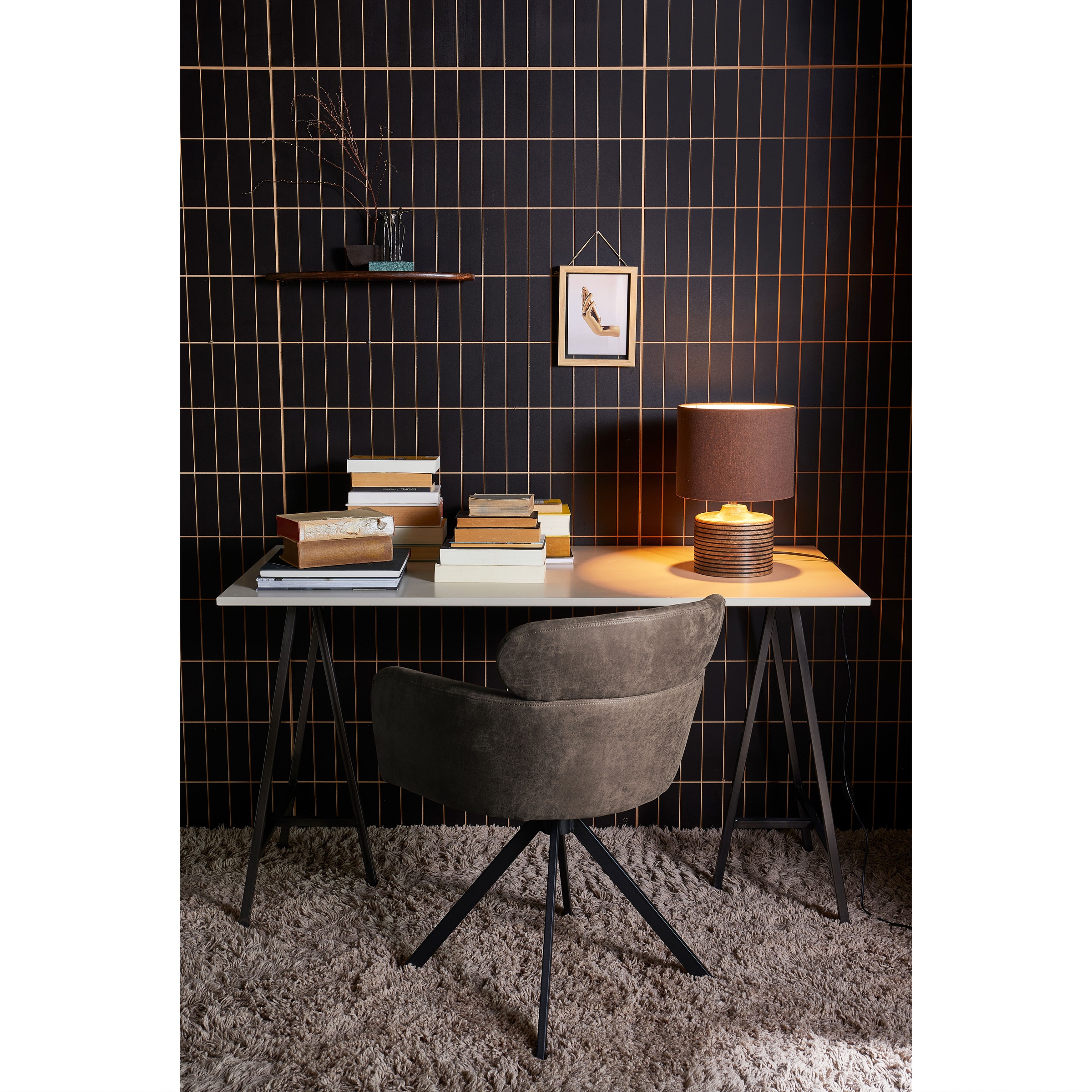 WOOOD Esszimmerstuhl »Fenne aus Kunstleder mit Drehgestell aus Metall H 80 x B 58 cm« (Set) 2 Stk.(Set, 2 St) Hohe Verschleißfestigkeit, Breite 58 cm