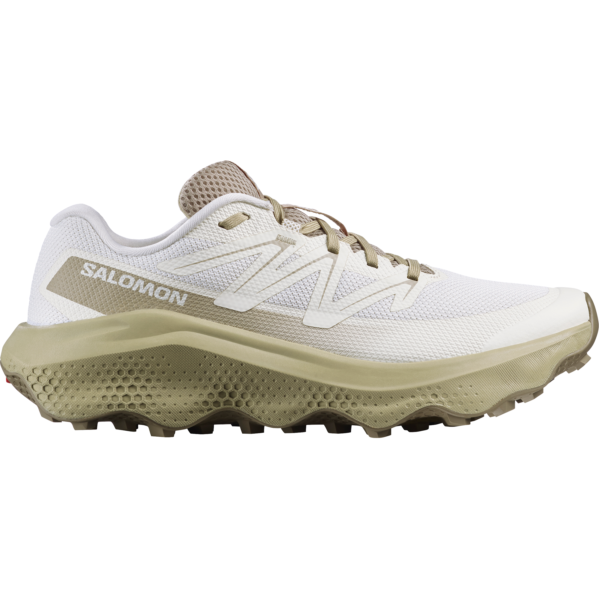 Trailrunningschuh SALOMON "ULTRA FLOW 2", Herren, Gr. 43, vanilla ice, eucalyptus, dusty gelb, Synthetik, Textil, Schuhe