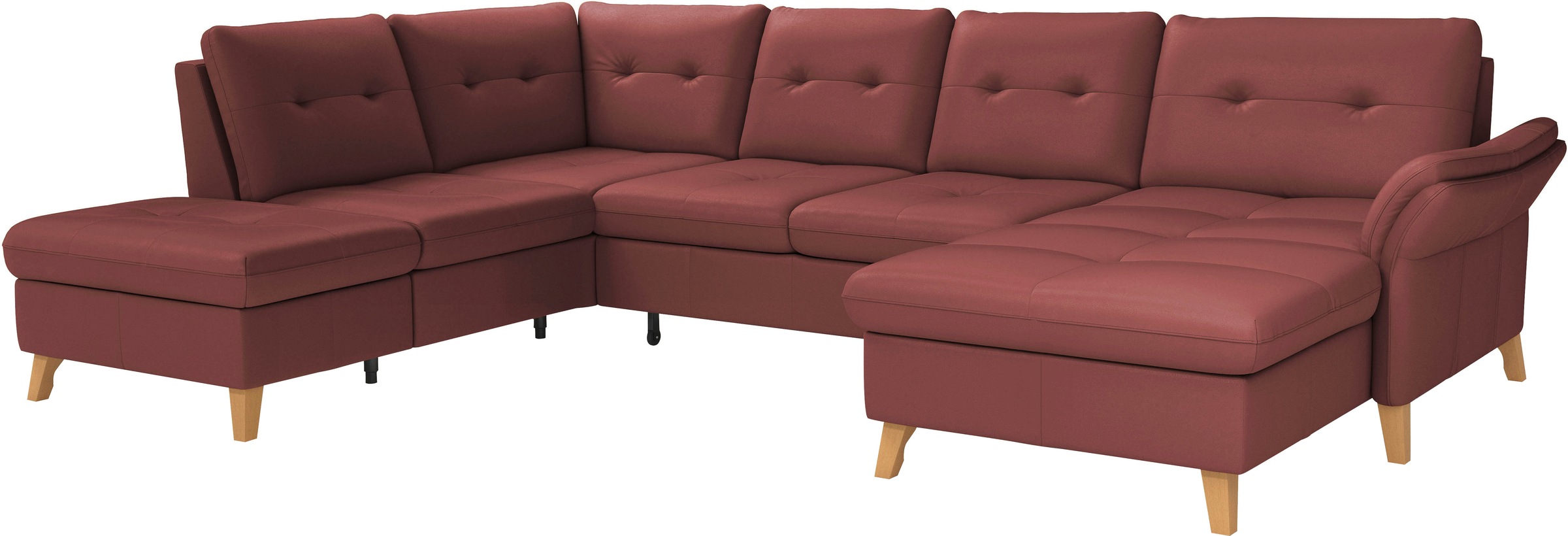 sit&more Wohnlandschaft »Göteborg«, inkl. Sitztiefenverstellung, wahlweise mit Bettfunktion & Bettkasten