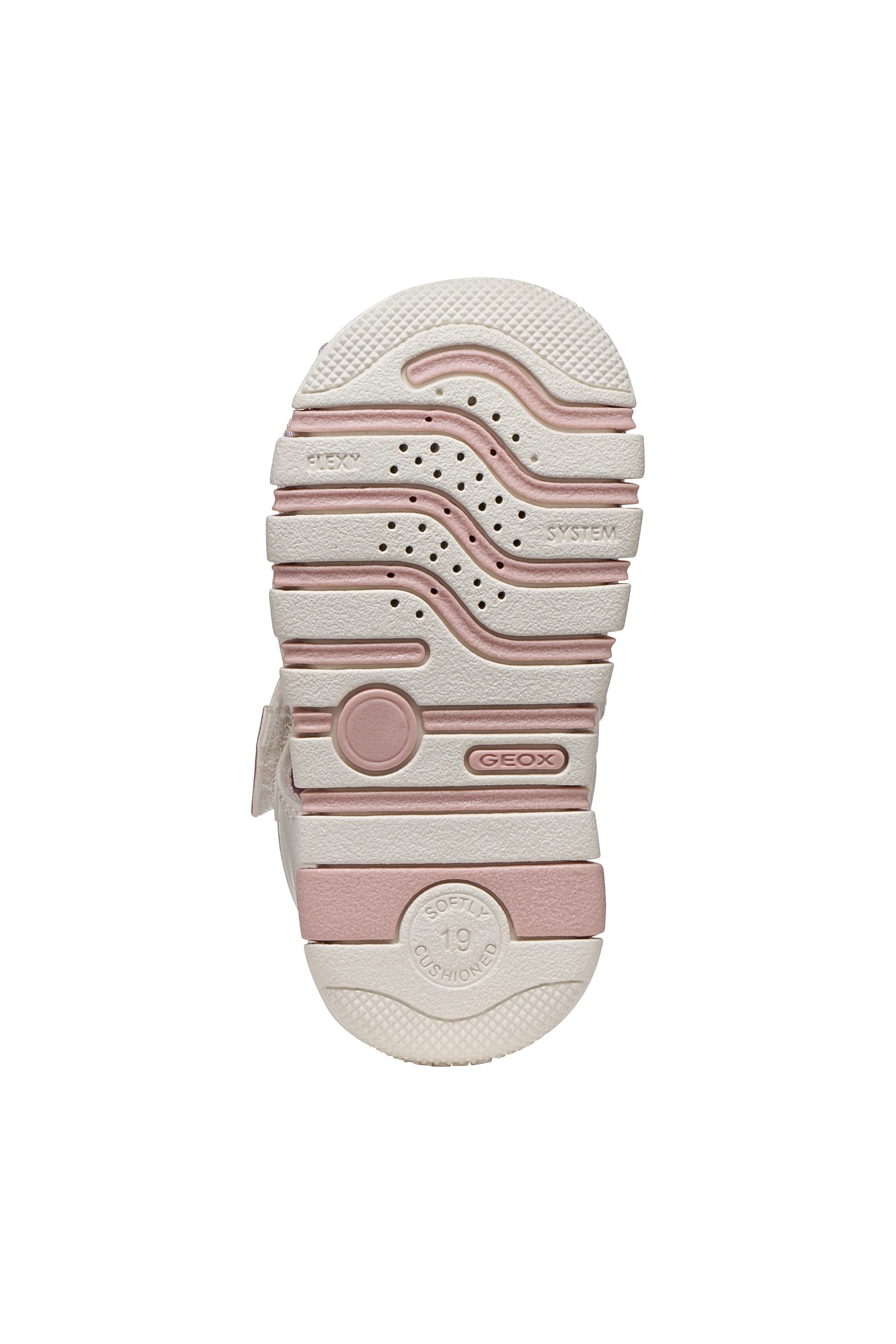 Geox Lauflernschuh »B SANDAL IUPIDOO GIR«  Babyschuh mit süßem Aufnäher, Größenschablone zum Download