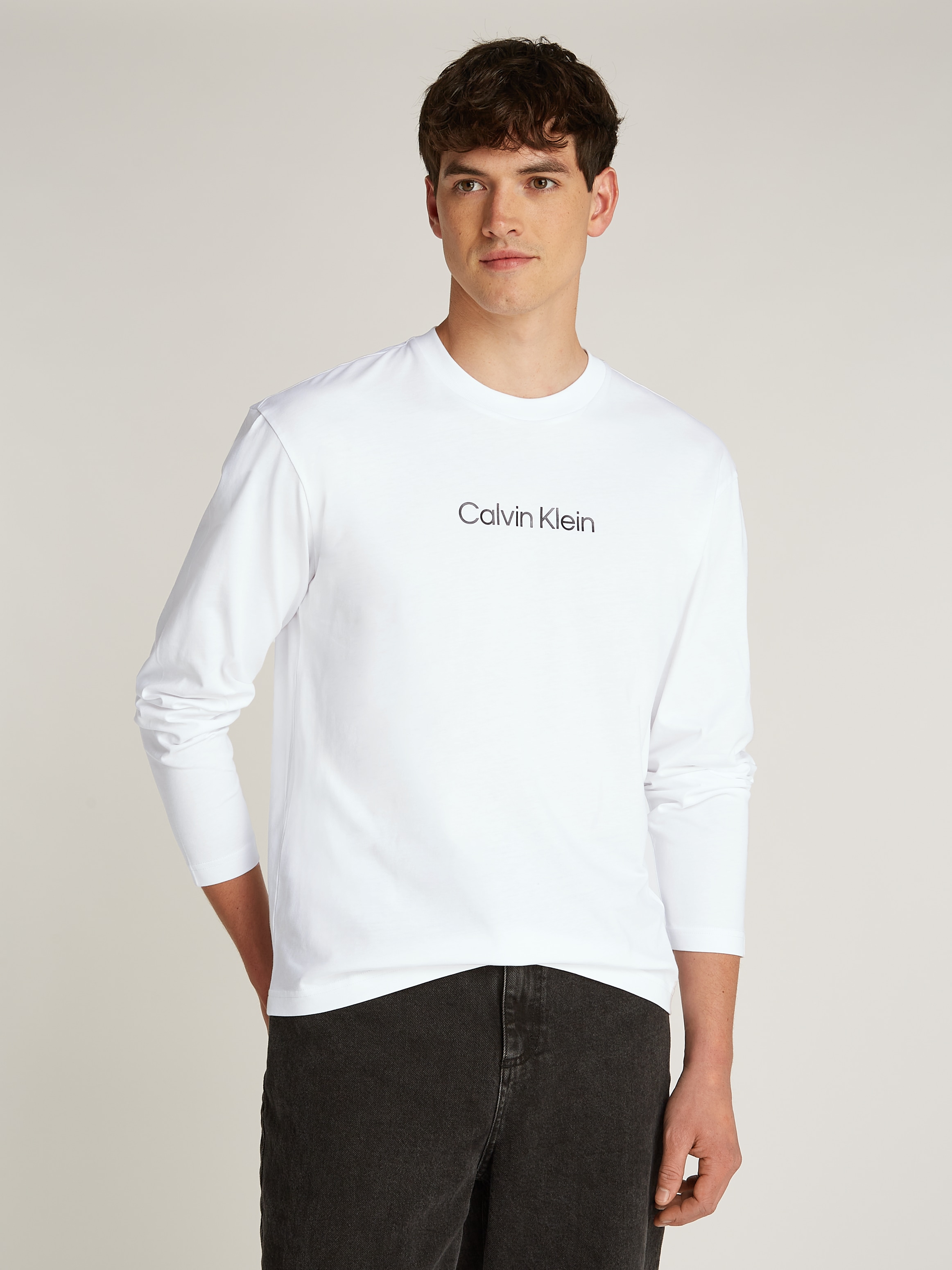 Calvin Klein Langarmshirt "HERO LOGO LS T-SHIRT", mit Logoschriftzug günstig online kaufen