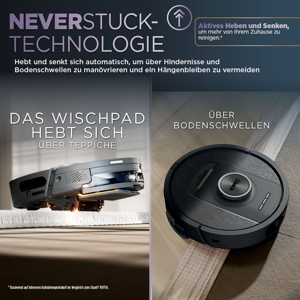 Shark Nass-Trocken-Saugroboter »PowerDetect NeverTouch Pro 2-in-1 Saug- und Wischroboter RV2800YEEU«