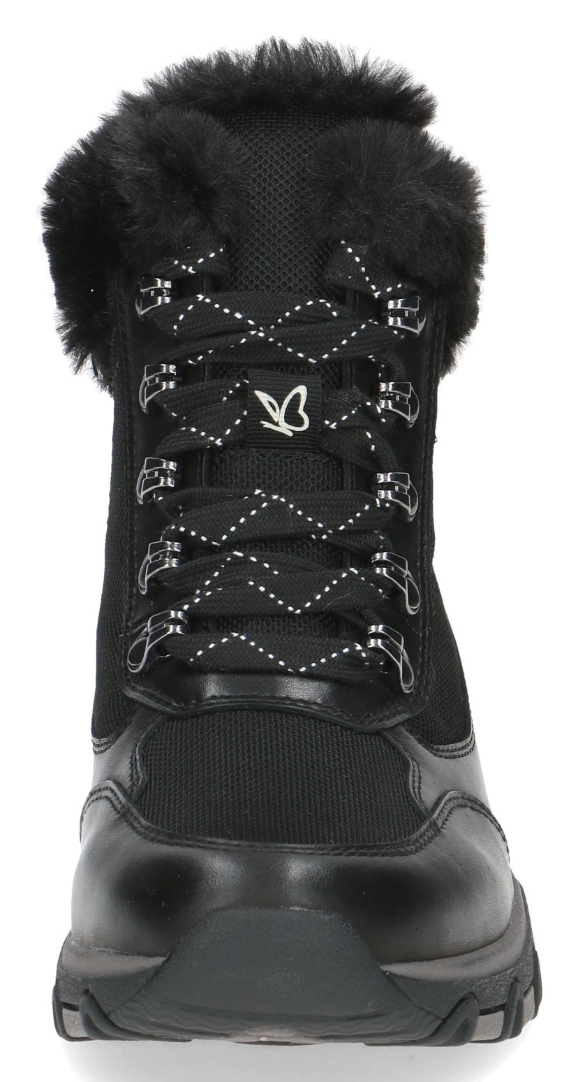 Caprice Winterboots, Keilabsatz, Schnürboots, Outdoorschuh in bequemer Weite