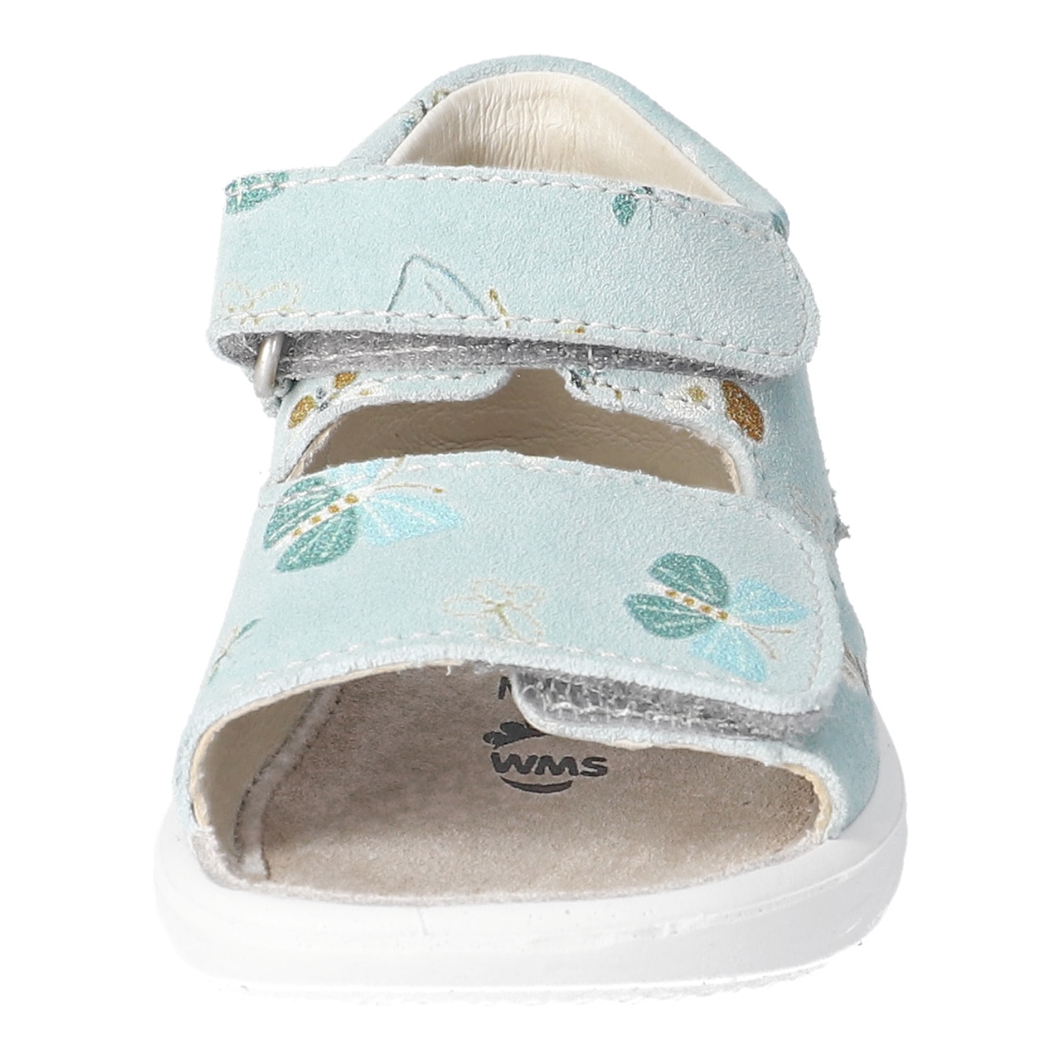 PEPINO by RICOSTA Lauflernschuh »Banu WMS: mittel«  Sandalette mit Klett und Animal Print, Größenschablone zum Download