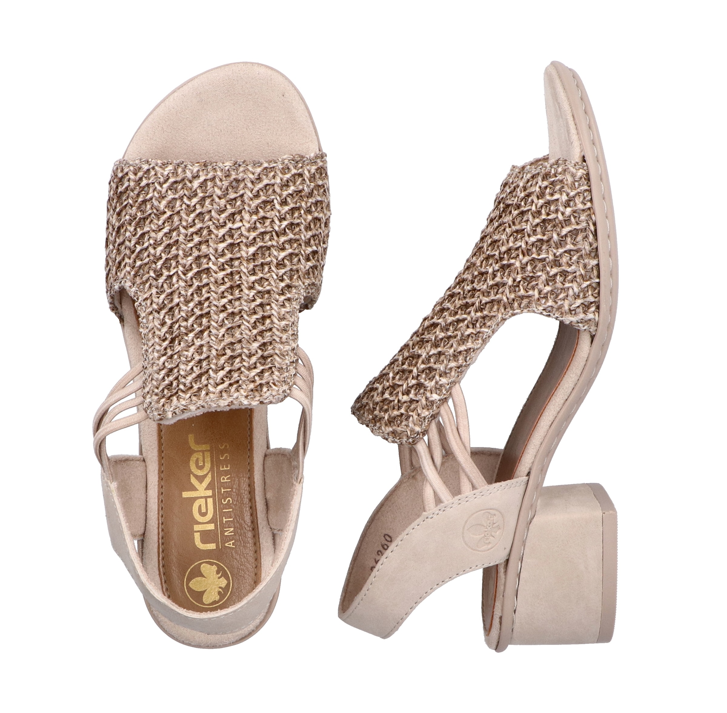 Rieker Sandalette, Sommerschuh, Schaftsandale mit seitlichen Gummizügen für guten Sitz