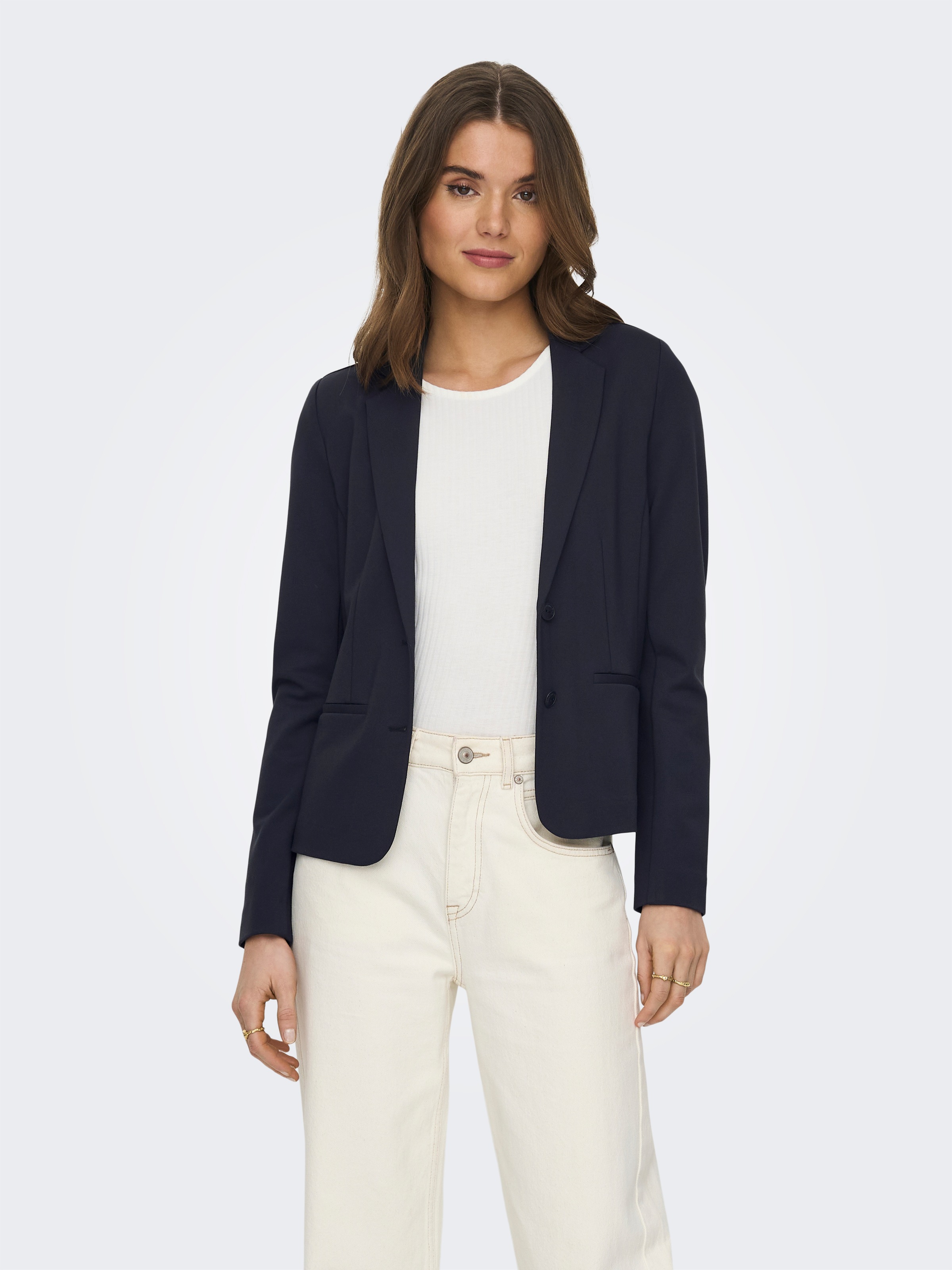 ONLY Jerseyblazer "ONLPOPTRASH – 2-Knopf Blazer mit taillierter Silhouette" günstig online kaufen