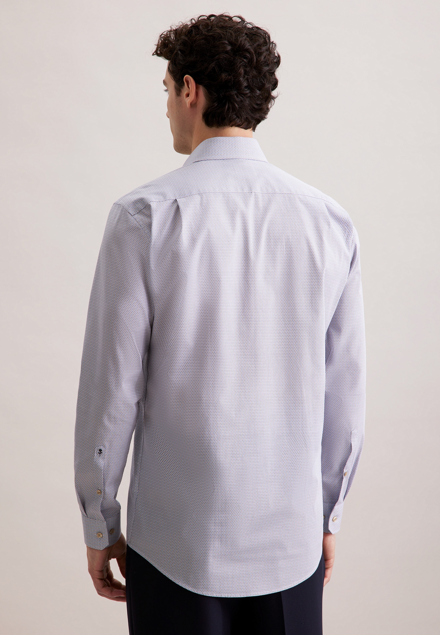 seidensticker Businesshemd »Comfort«, Comfort Langarm Kentkragen Druck