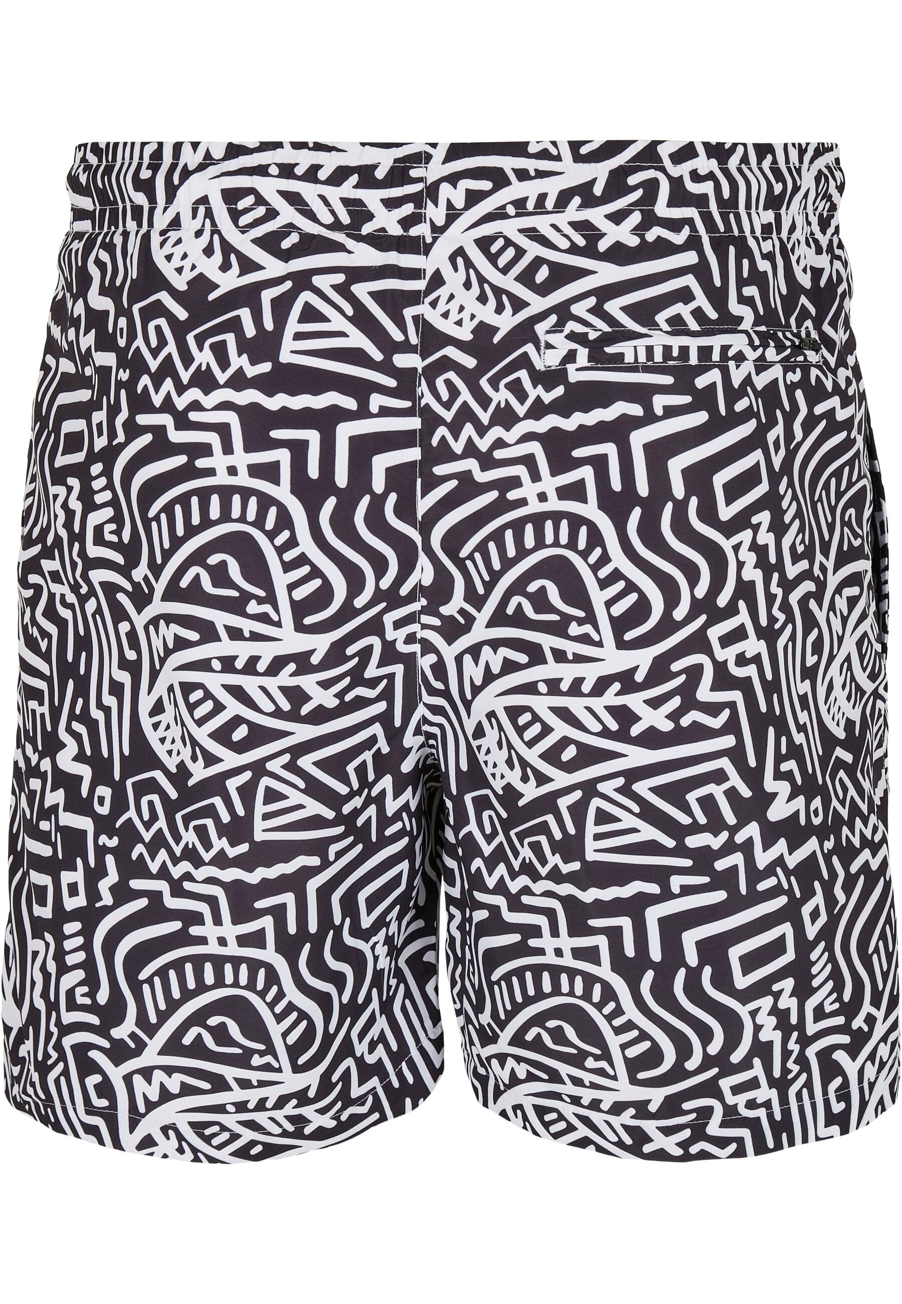 URBAN CLASSICS Badeshorts »Urban Classics Herren Pattern Swim Shorts«