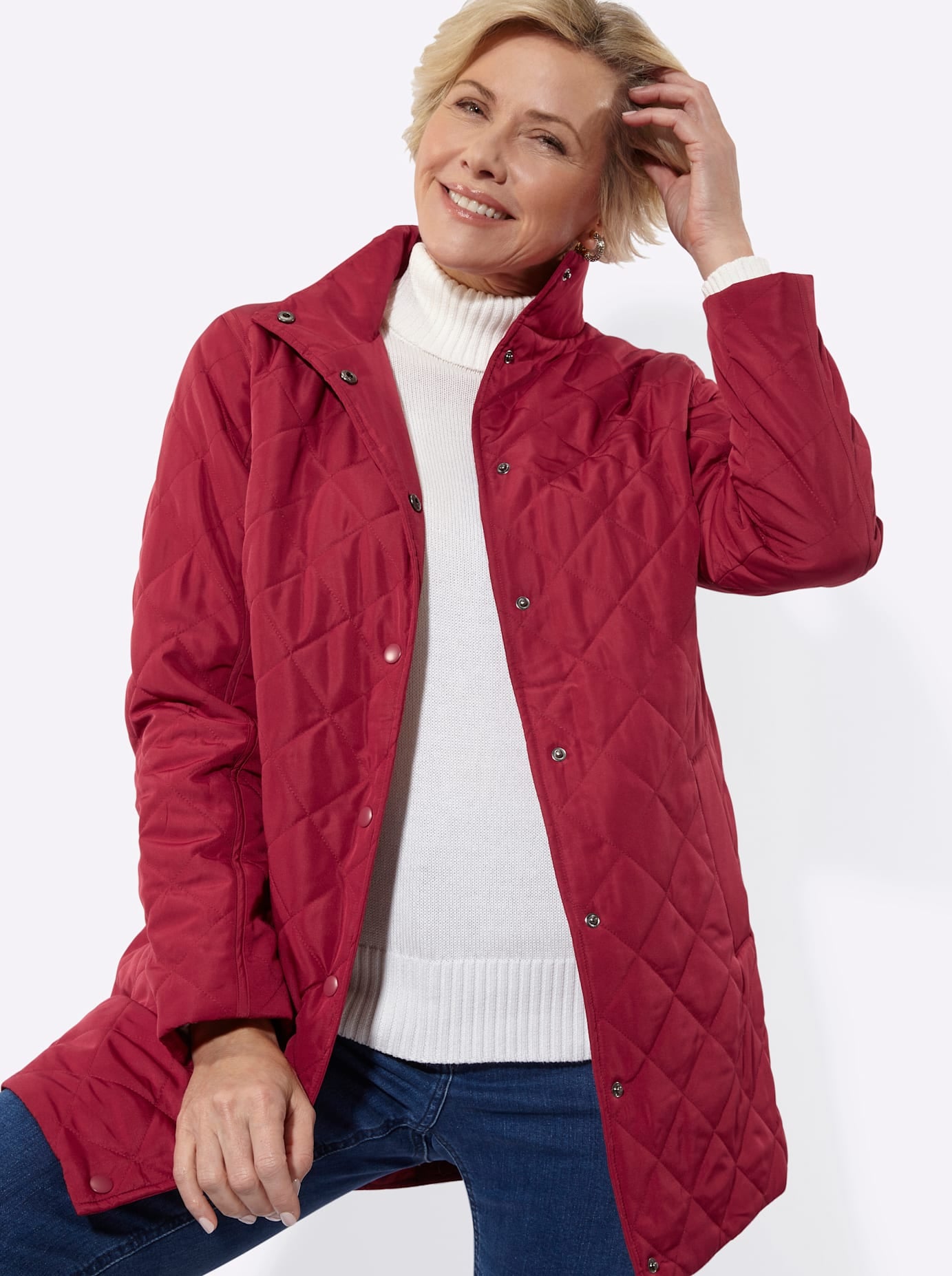 Classic Basics Steppjacke mit Kapuze