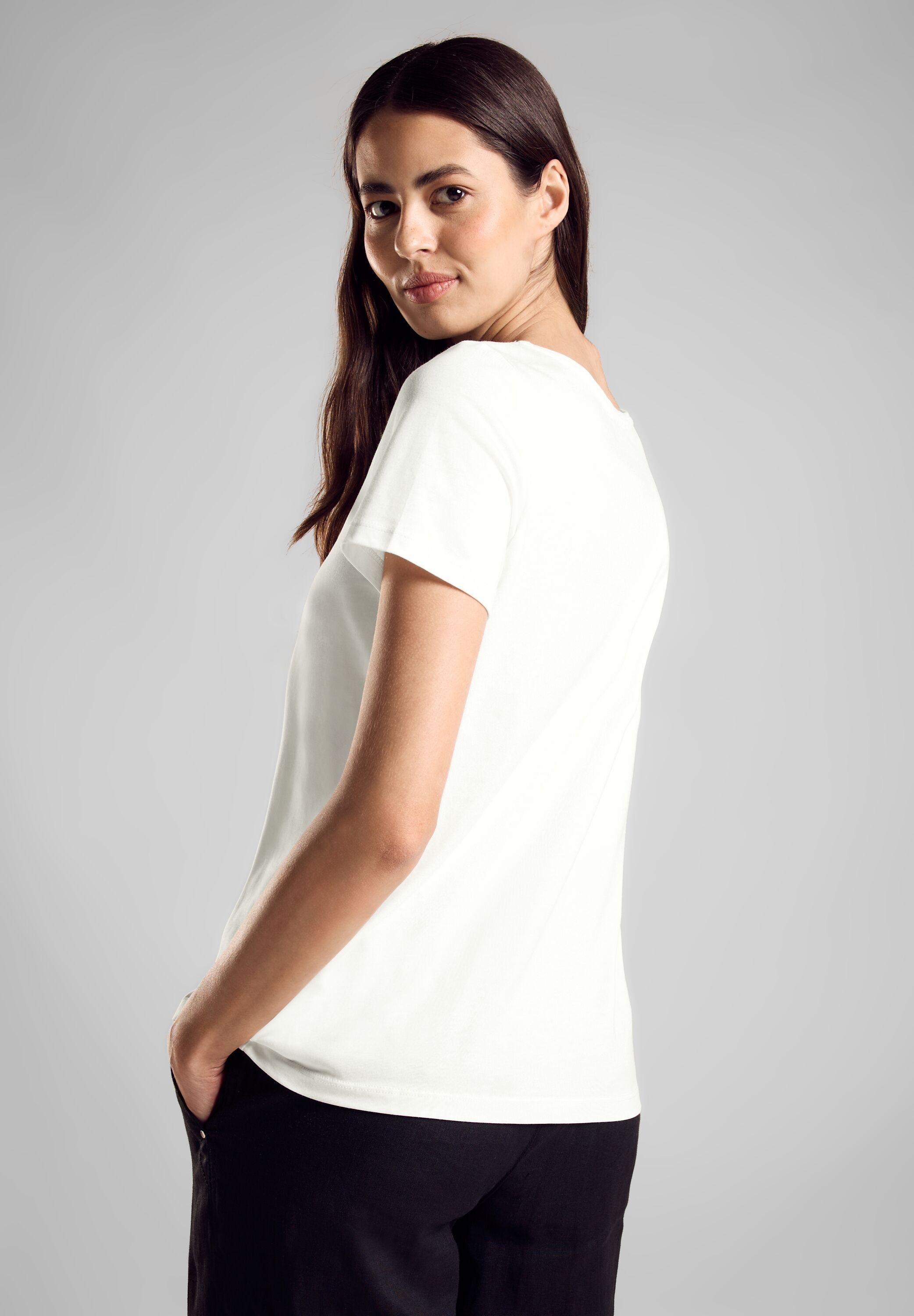 STREET ONE T-Shirt, im soften Baumwoll-Mix