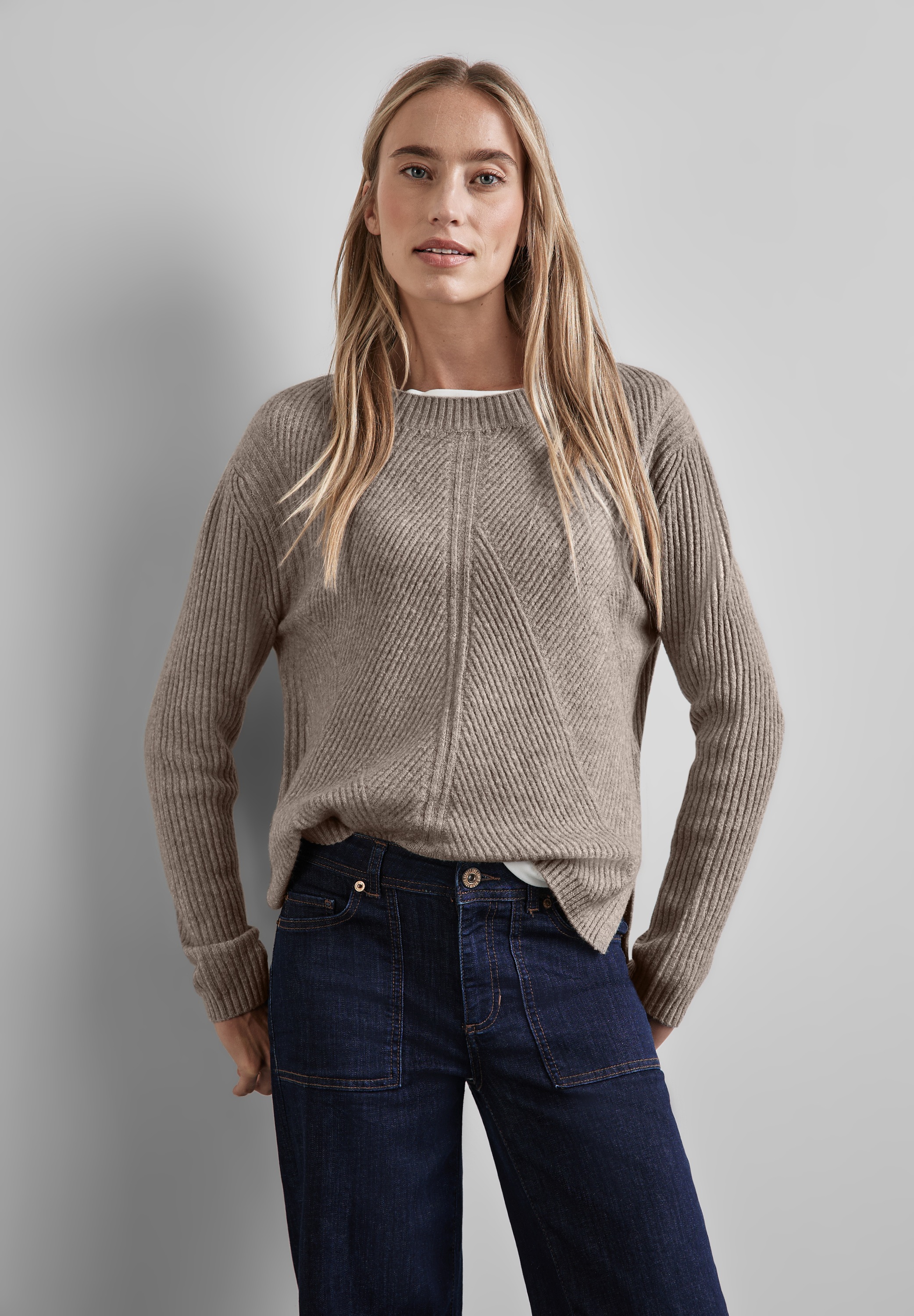 STREET ONE Strickpullover, aus softem Materialmix günstig online kaufen