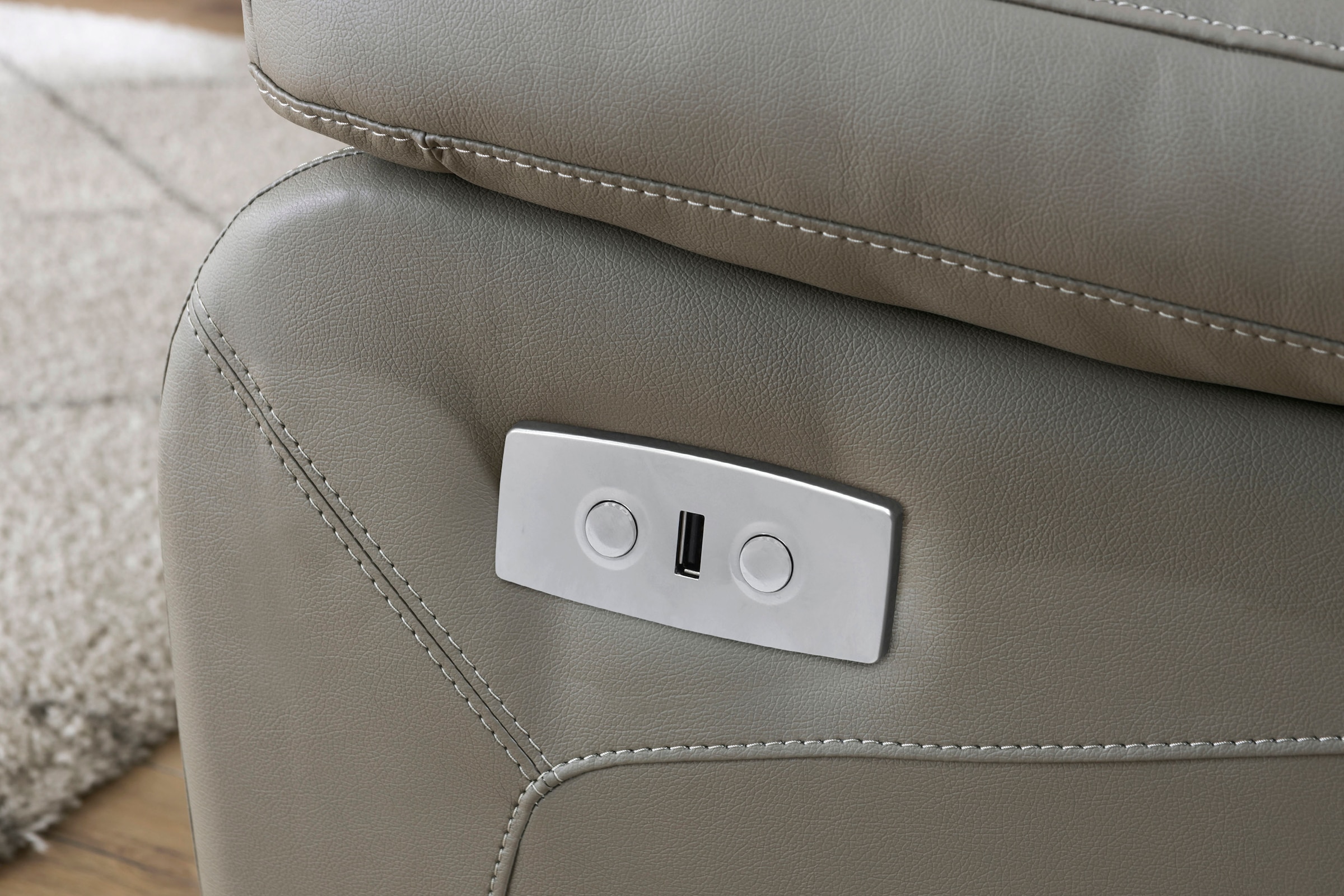 Home affaire 3-Sitzer »Lannilis«, mit manueller und elektrischer Relaxfunktion