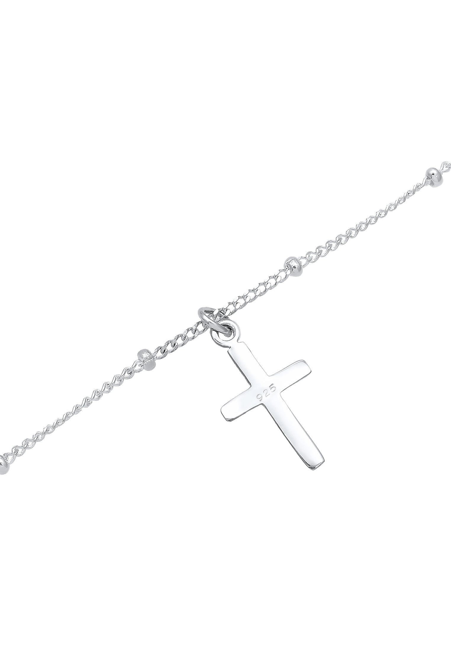 Elli Collier »Choker Kugelkette Kreuz Glaube 925 Silber«