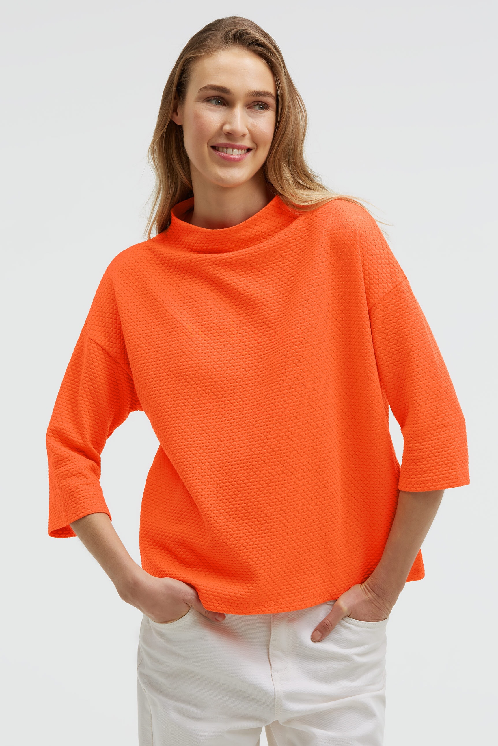 SENSES.THE LABEL Rundhalsshirt mit Baumwolle günstig online kaufen