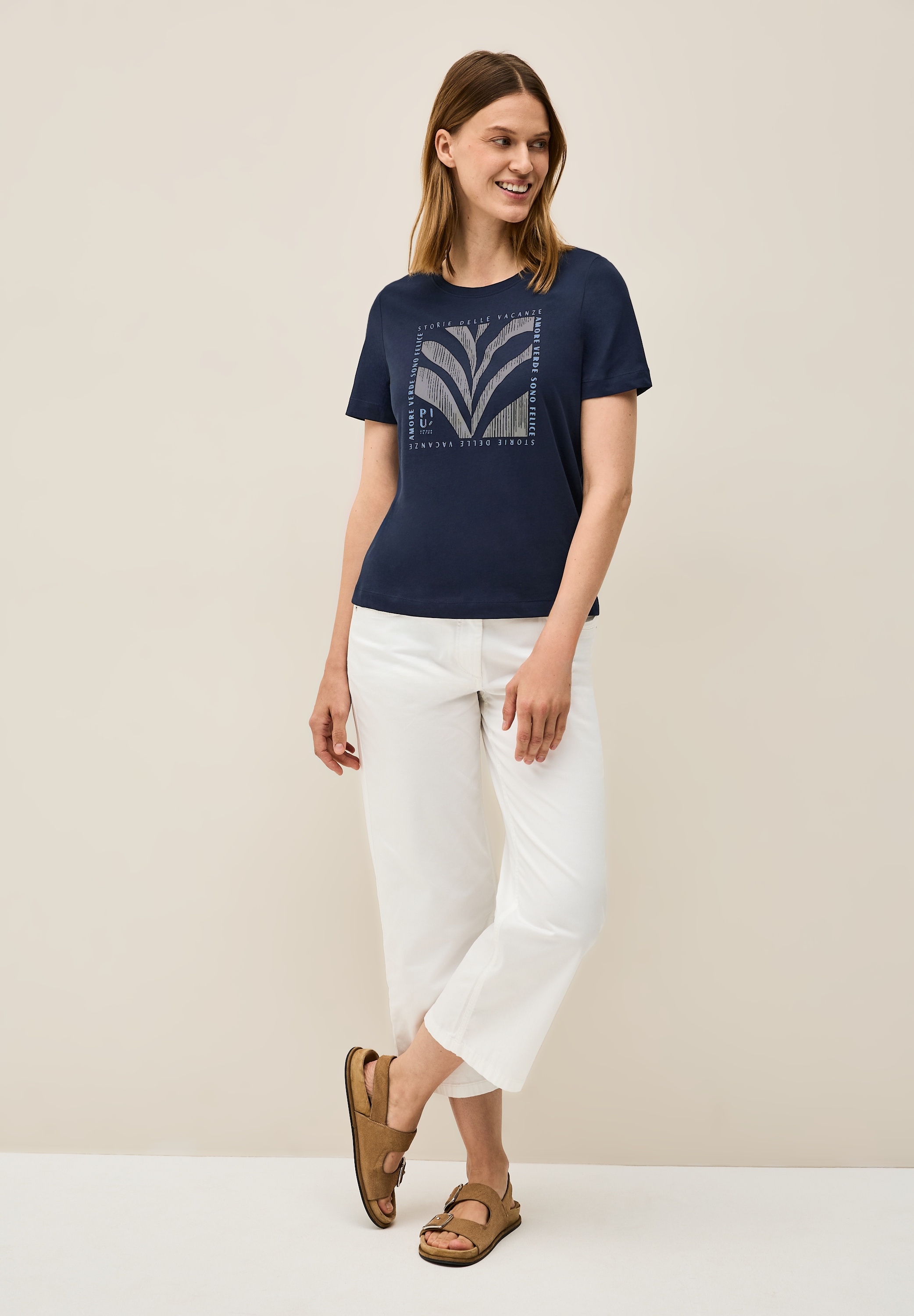 Cecil T-Shirt, aus reiner Baumwolle