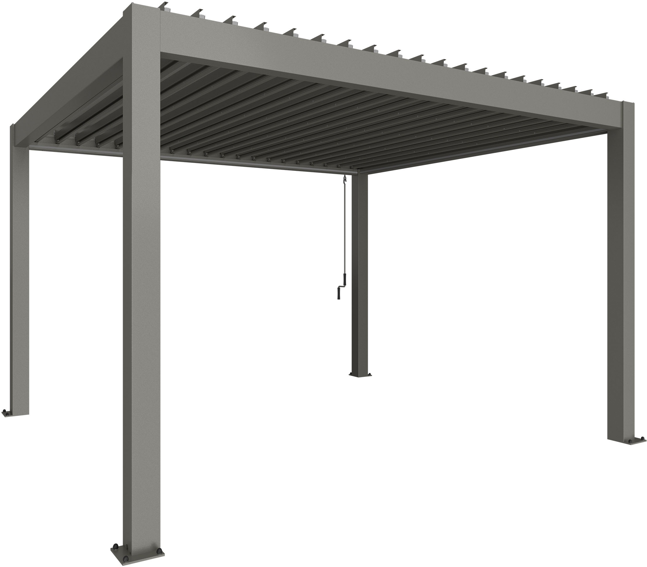 Biohort Pergola »4x3,5 m, verschiedene Farben«, 404,5x367,5x264 cm, ausgezeichnet mit dem Red Dot Design Award