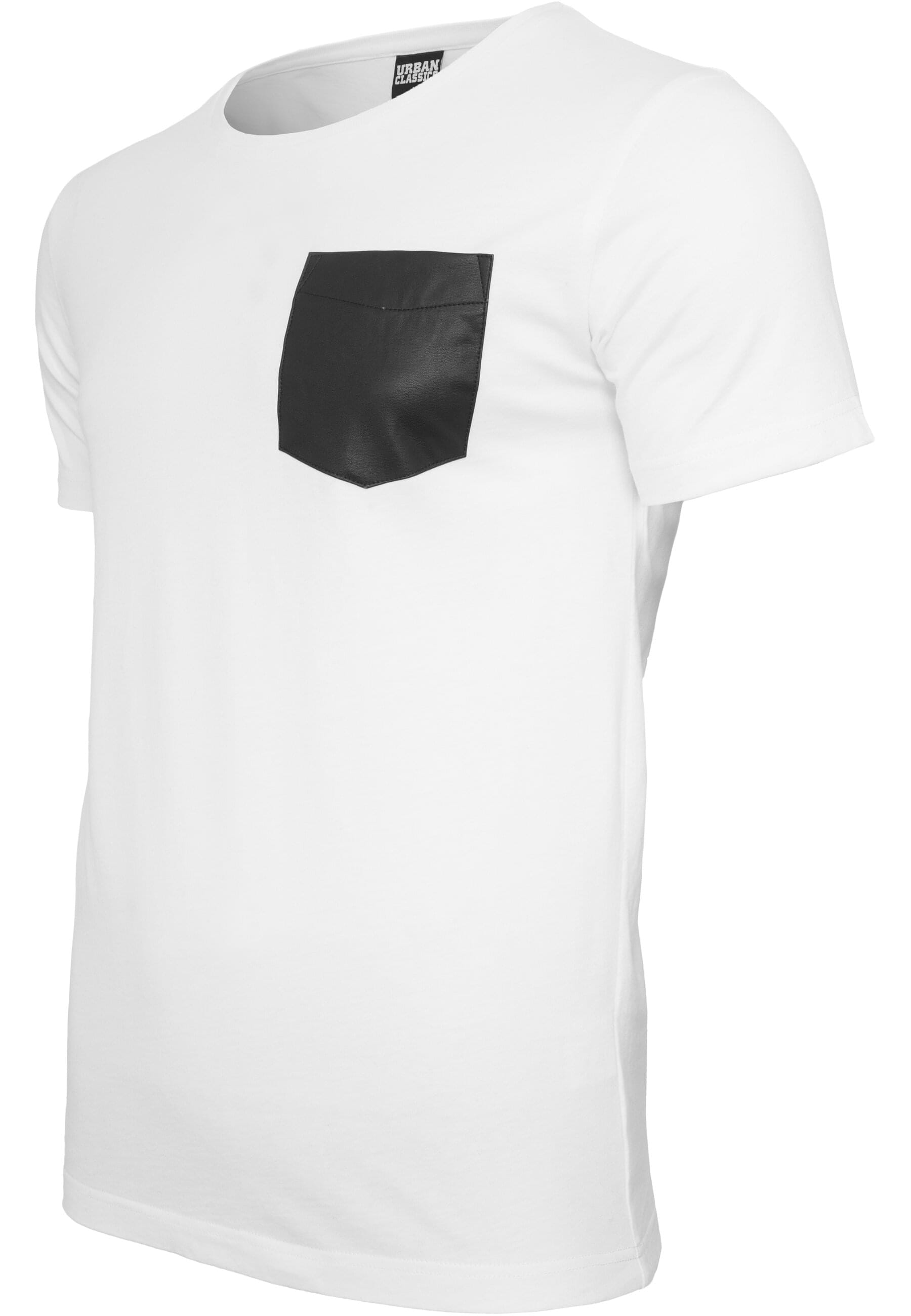 URBAN CLASSICS T-Shirt »Urban Classics Herren Synthetic Leather Pocket Tee«, (1 tlg.)