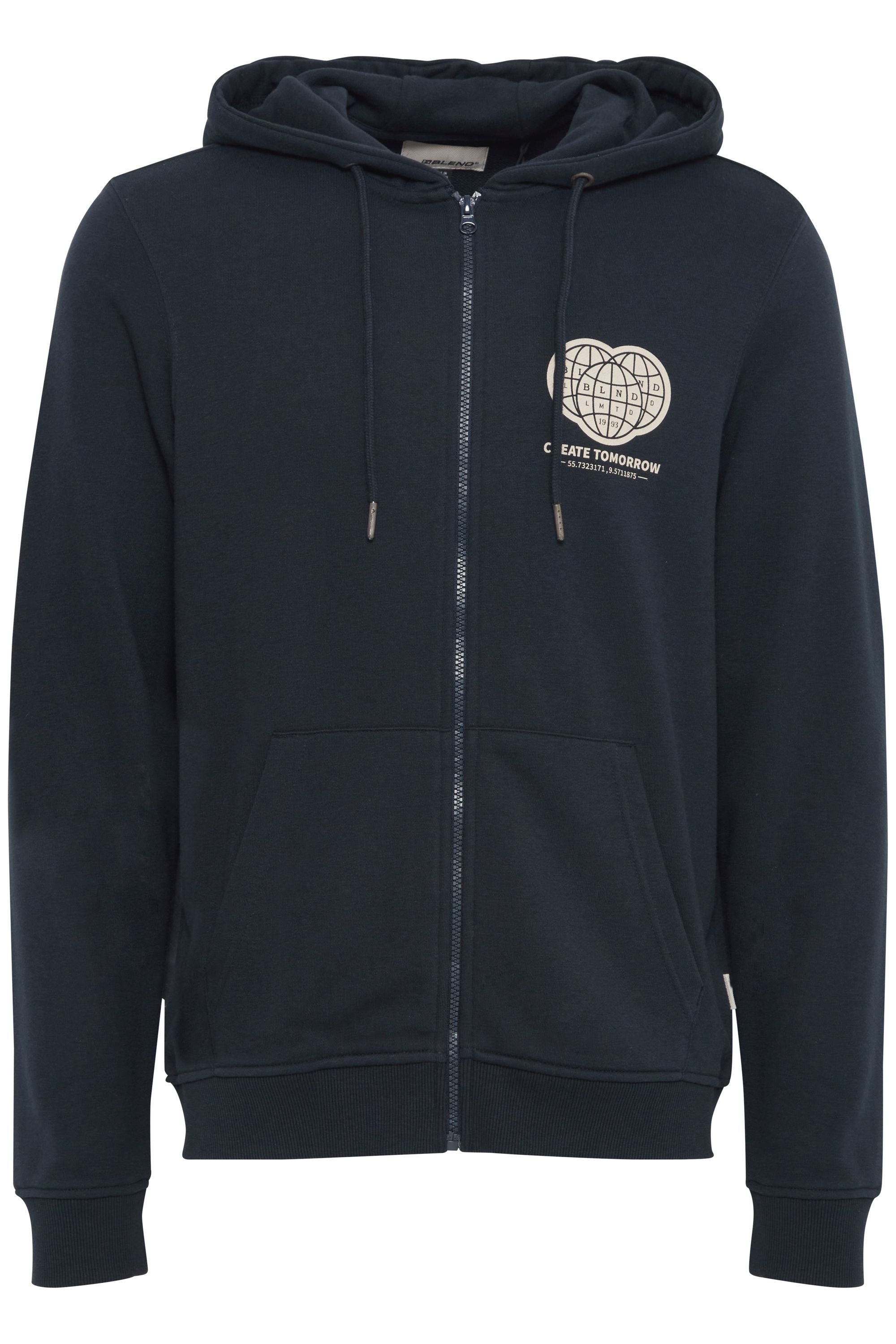 Blend Kapuzenpullover "BHSweatshirt" Gemütliche Sweatjacke mit Kapuze und P günstig online kaufen