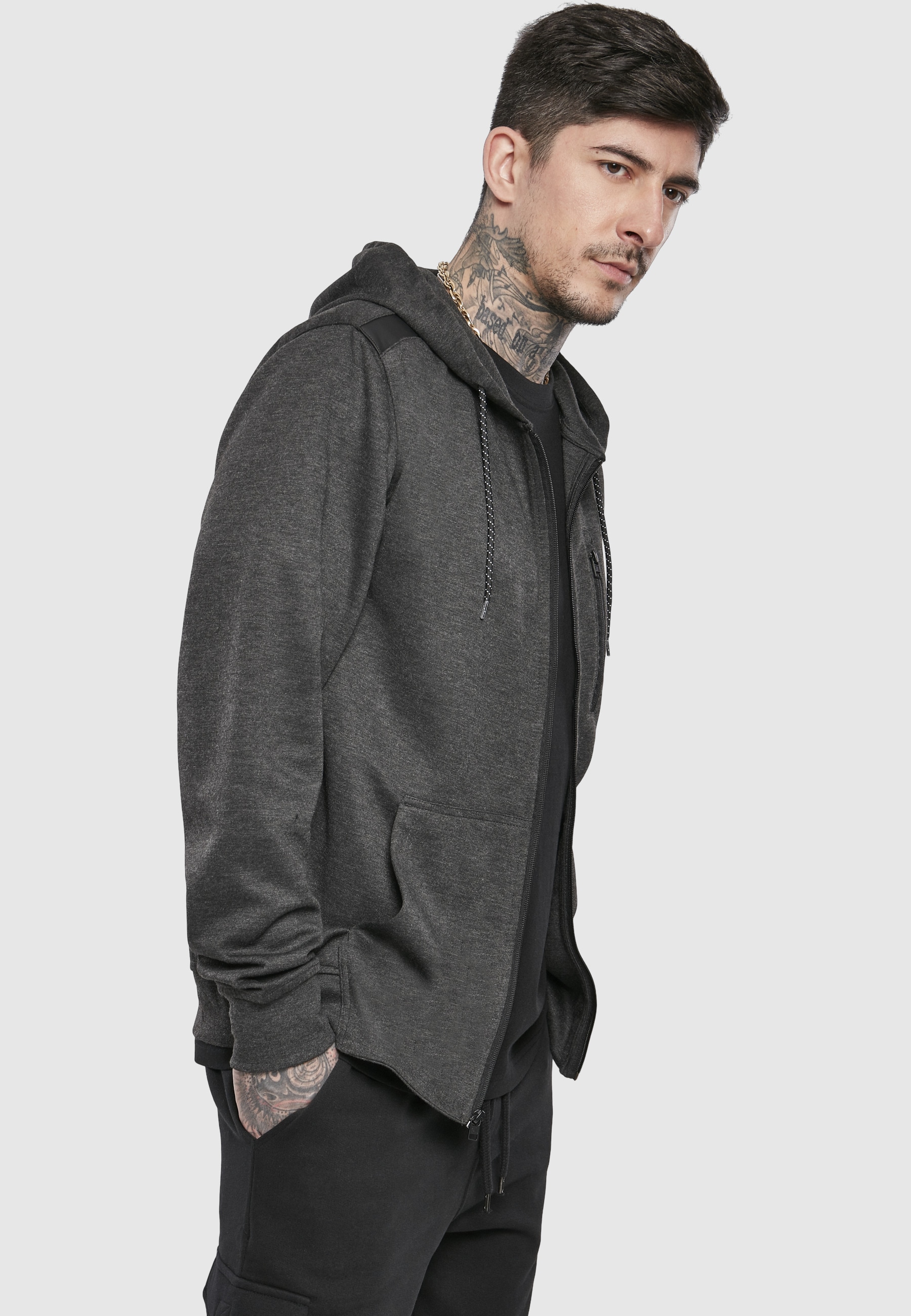 Southpole Sweatjacke »Southpole Herren Taped Tech Fleece Full Zip Hoody« 1 Stk.