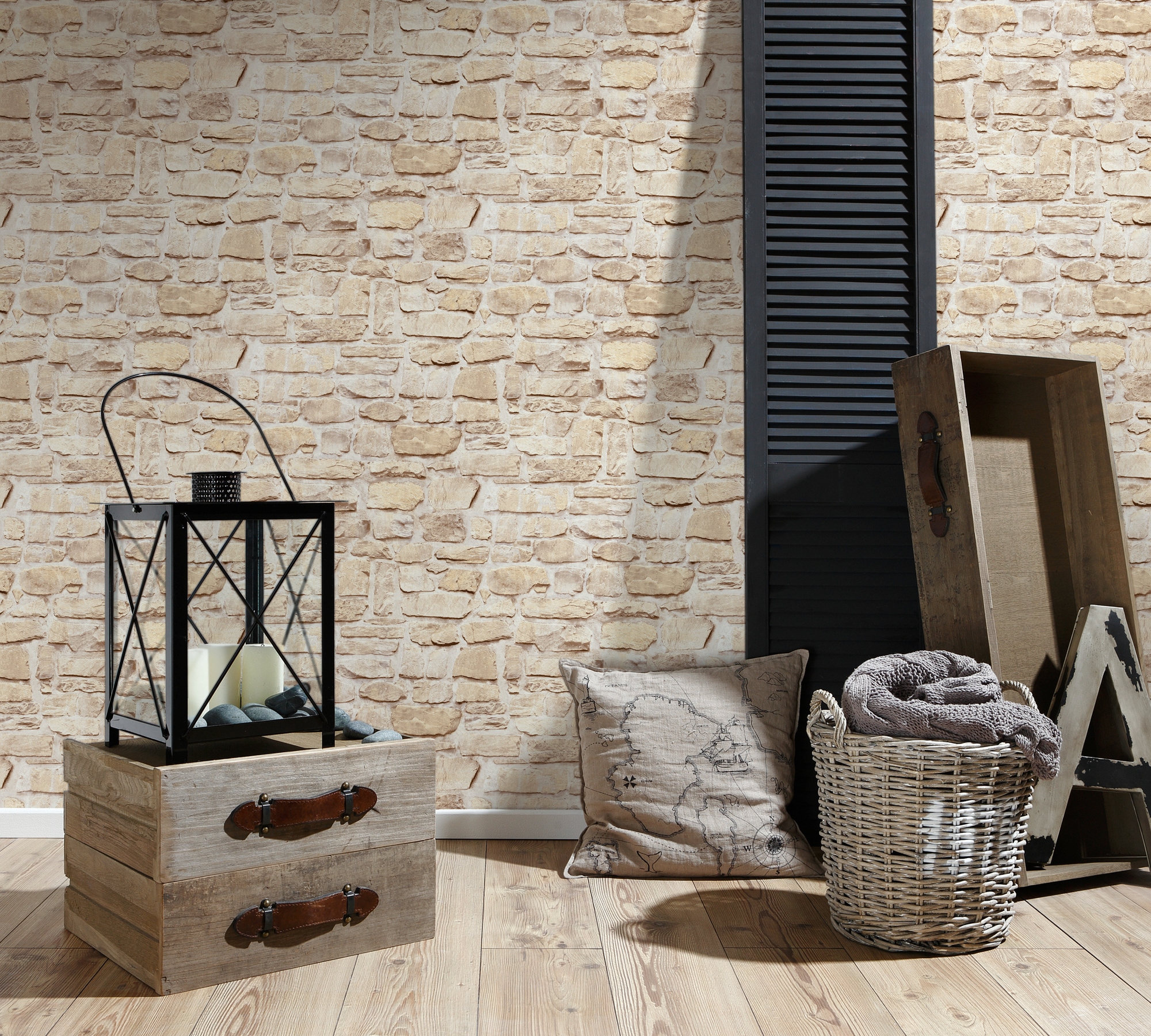 A.S. Création Vliestapete »Decoro«, gemustert-Motiv-abstrakt, Tapete Stein Tapeten Wohnzimmer Schlafzimmer Küche modern Design Optik