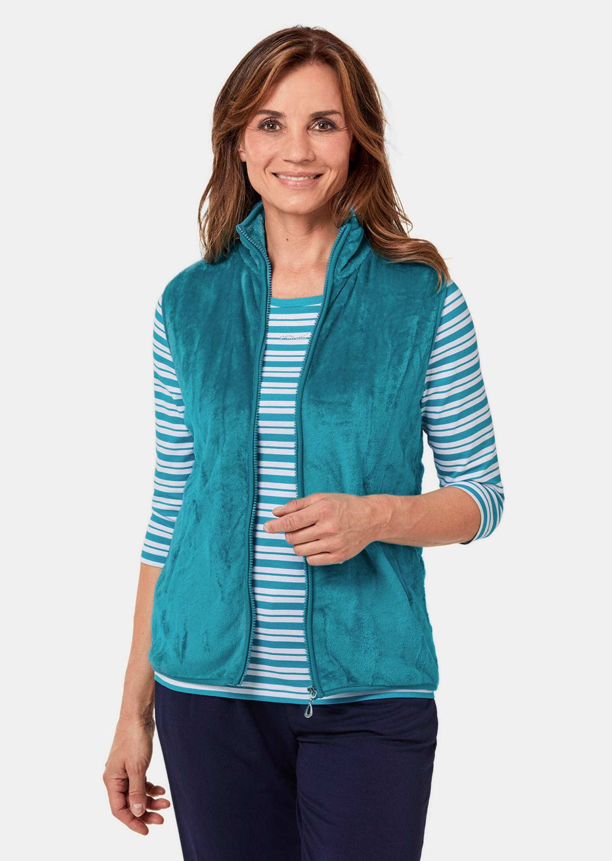 Thumbnail - GOLDNER Kurzweste "Teddy-Weste aus flauschigen Fleece" Ohne