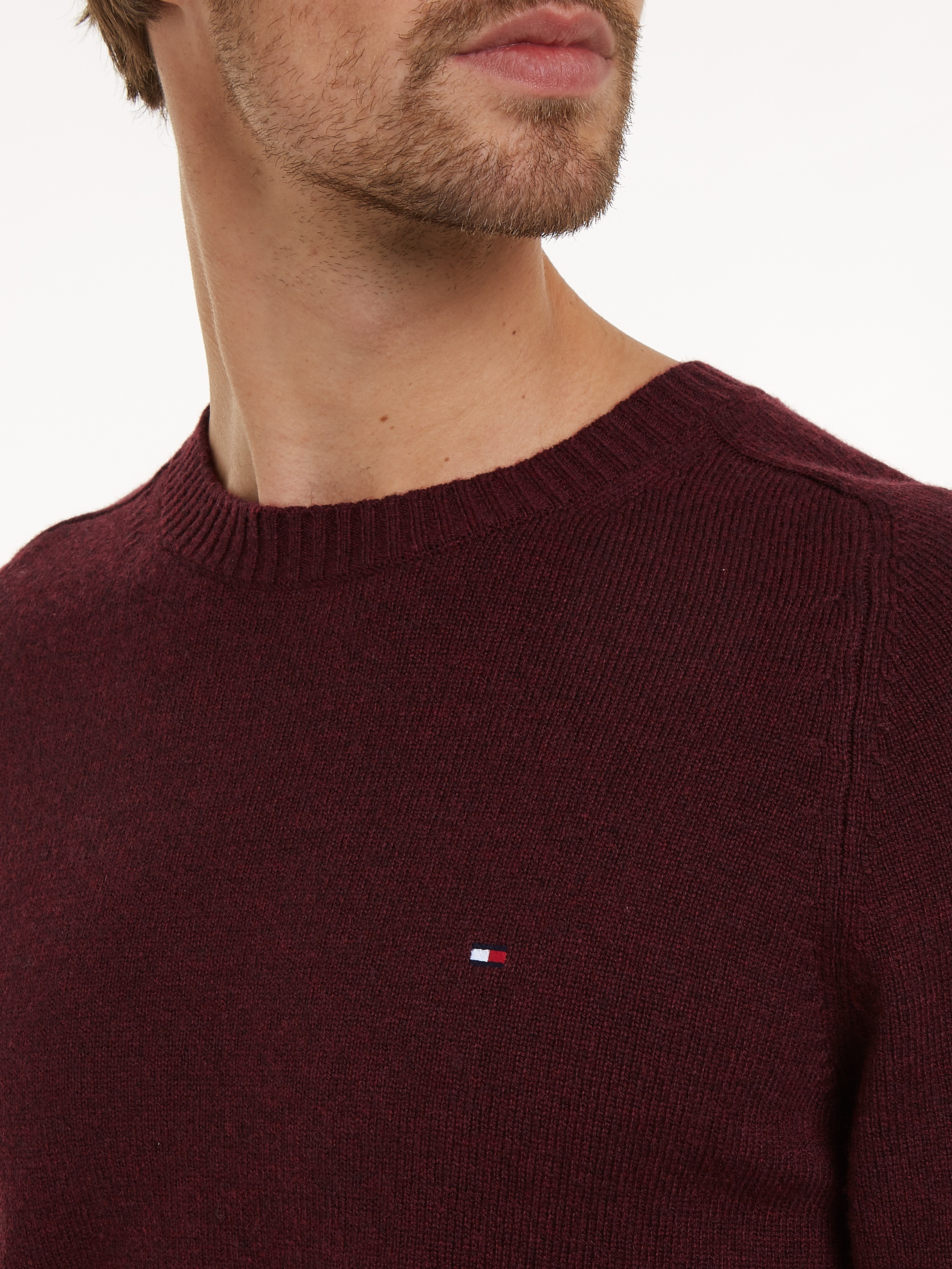 Tommy Hilfiger Rundhalspullover »LAMBSWOOL CREW NECK«