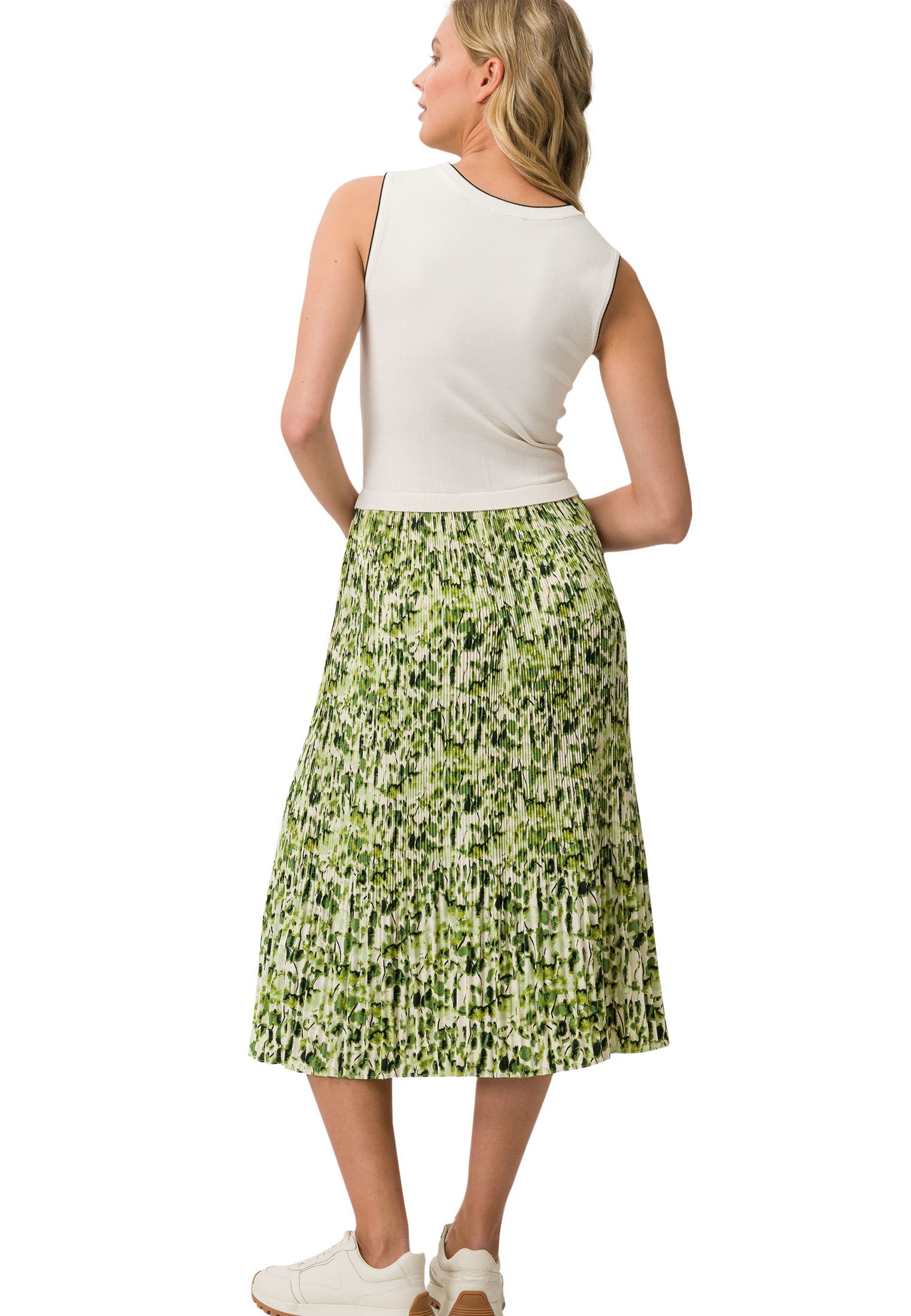 Zero Midikleid »zero Midikleid mit Plisseerock«, Falten