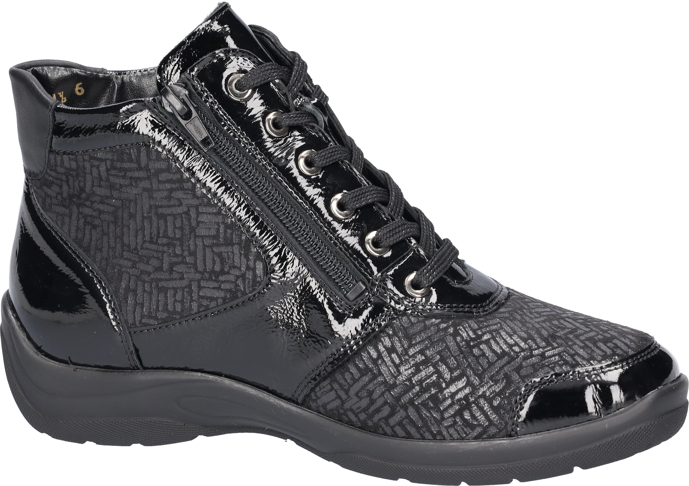 Waldläufer Schnürboots »HESNA-Soft«, Bequemschuh, High Top Sneaker in Komfortweite H (=sehr weit)
