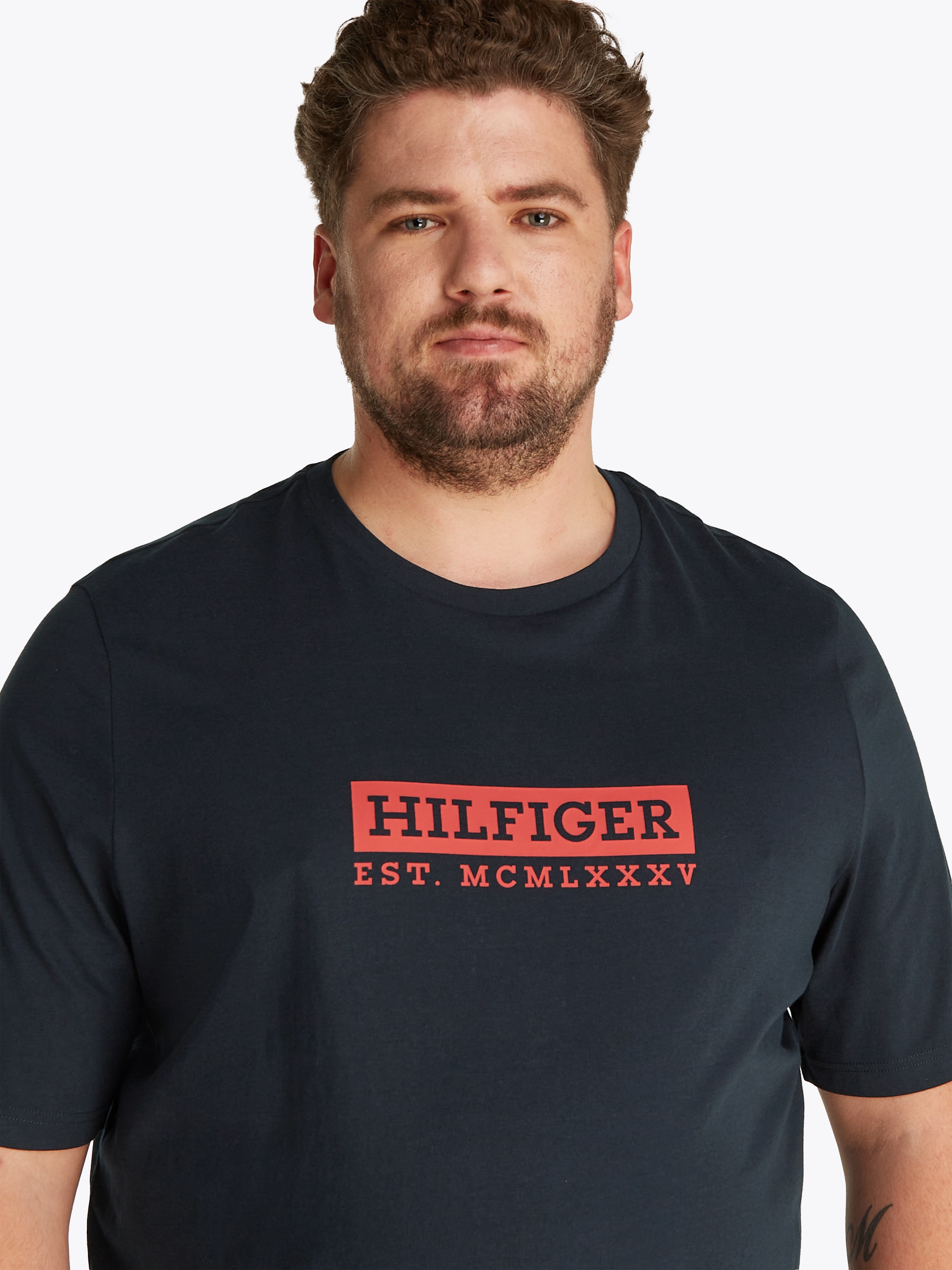 Tommy Hilfiger Big & Tall Kurzarmshirt "BT-COLOUR TO COLOR GRAPHIC TEE-B", günstig online kaufen